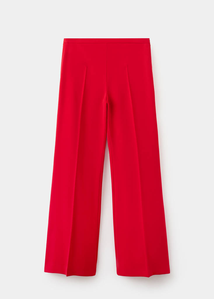 High-waist suits trousers — Red