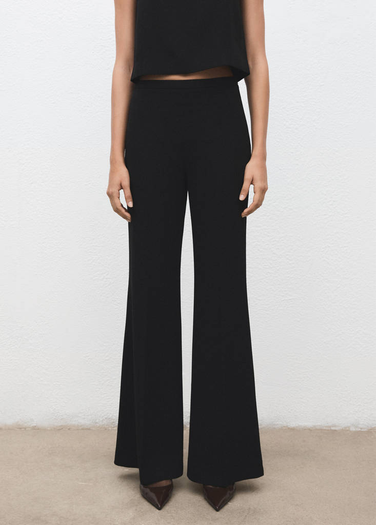 High-waist suits trousers