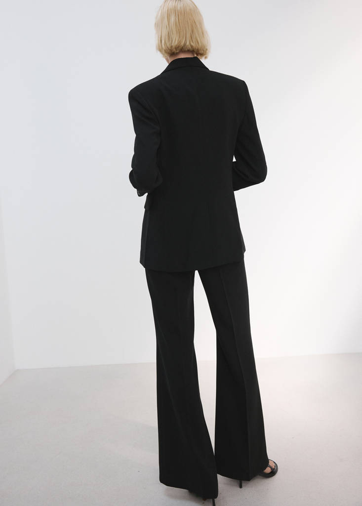 High-waist suits trousers — Black