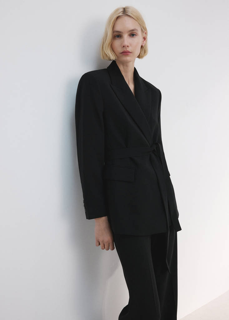 High-waist suits trousers — Black