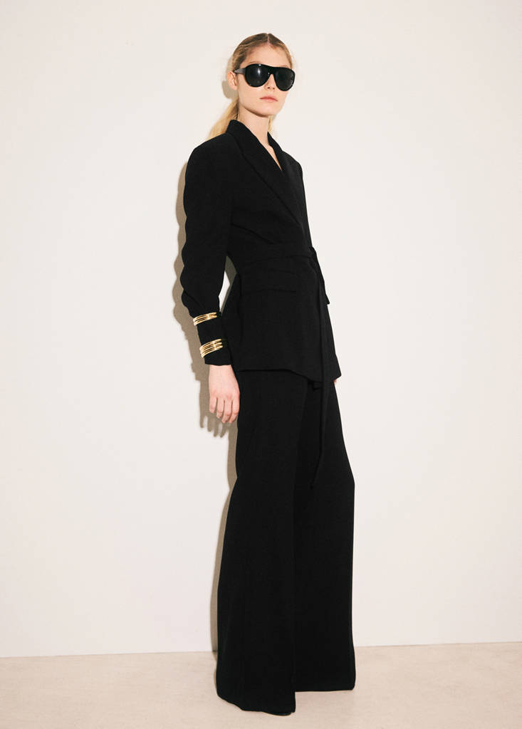 High-waist suits trousers — Black