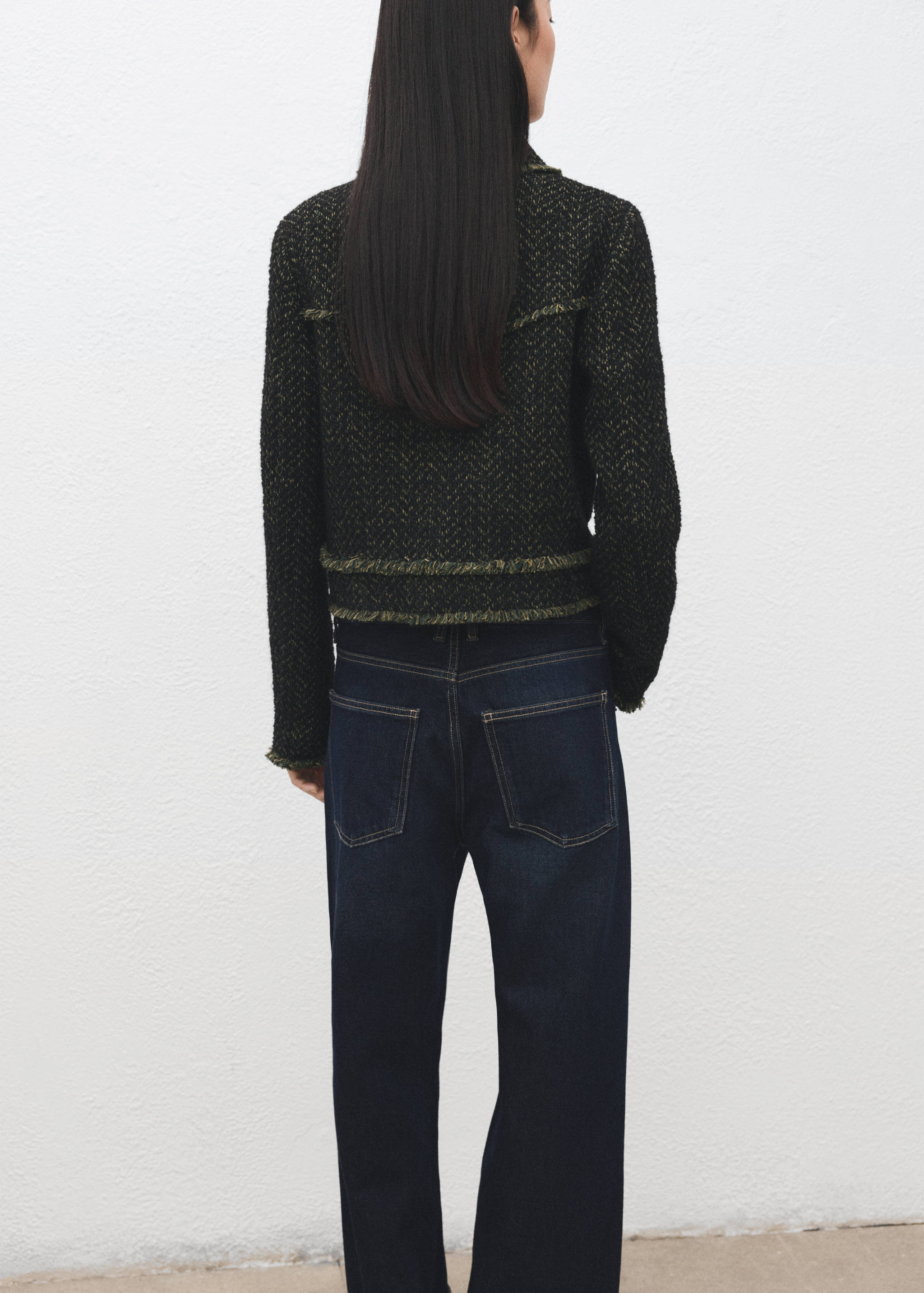 Veste tweed col à revers - Verso de l’article