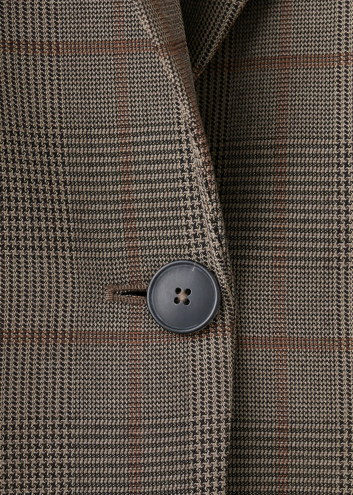Check suit jacket — Brown