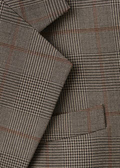 Check suit jacket — Brown 7
