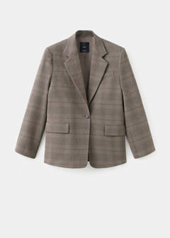 Check suit jacket — Brown 5