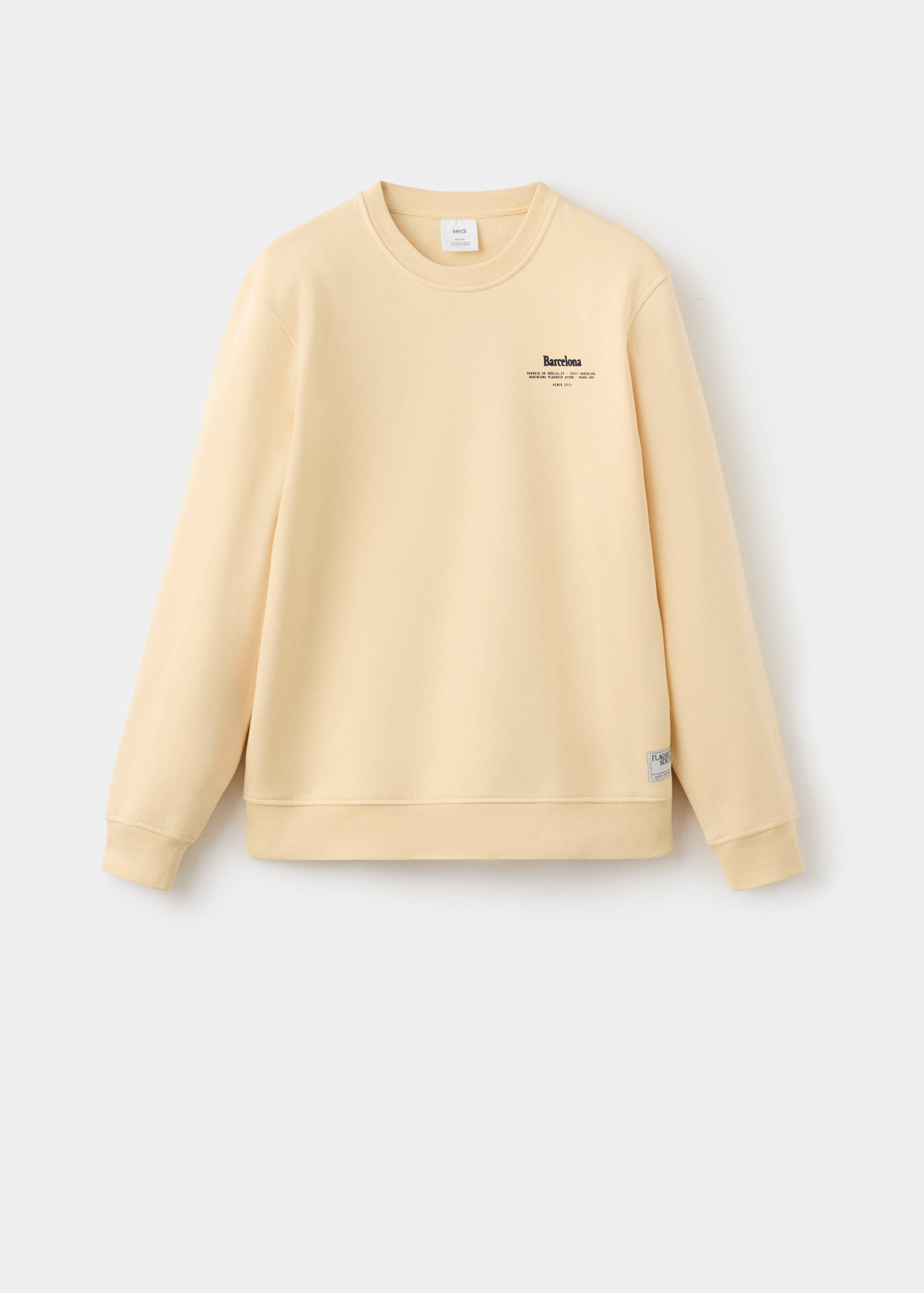 Sudadera texto estampada regular fit - Artículo sin modelo