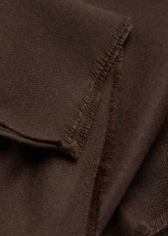 Frayed edge scarf — Chocolate 3