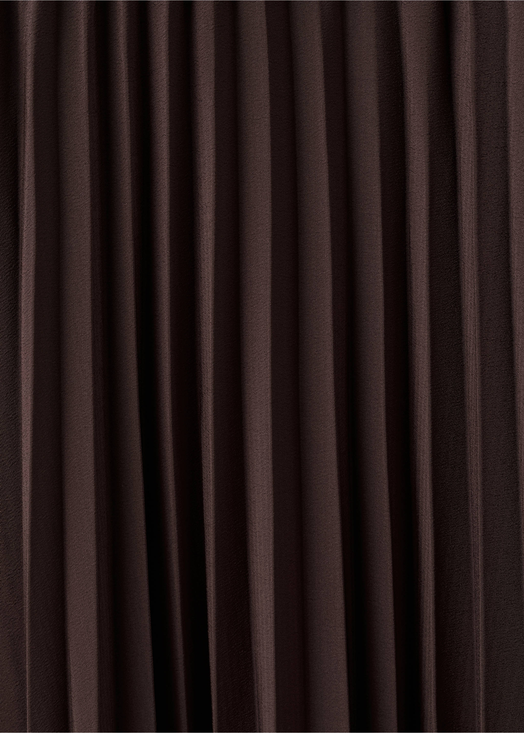 Flared midi-dress with belt - Details of the article 0, Chocolate. Ref: 27041334-00.