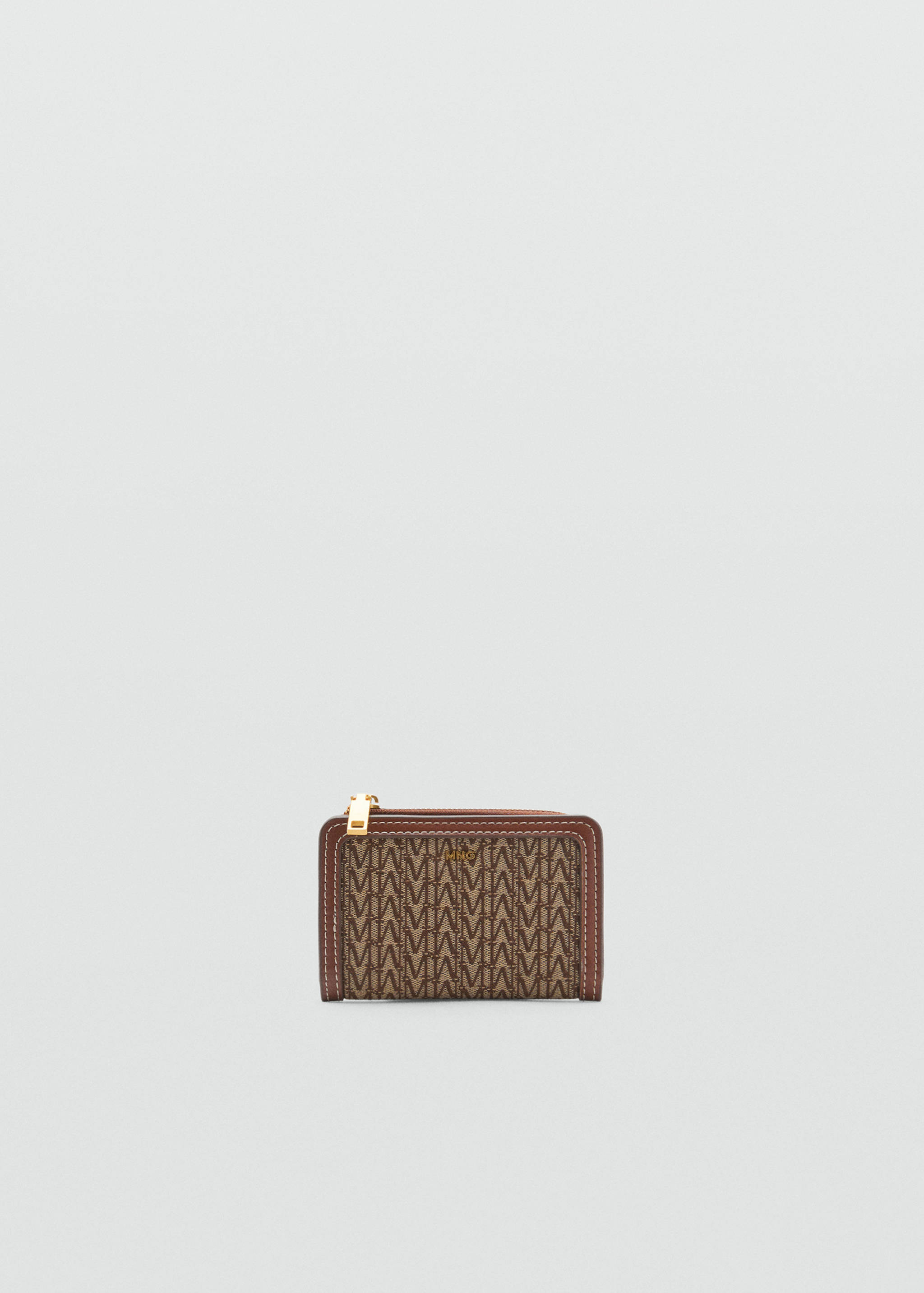 Small jacquard wallet with logo - Article without model