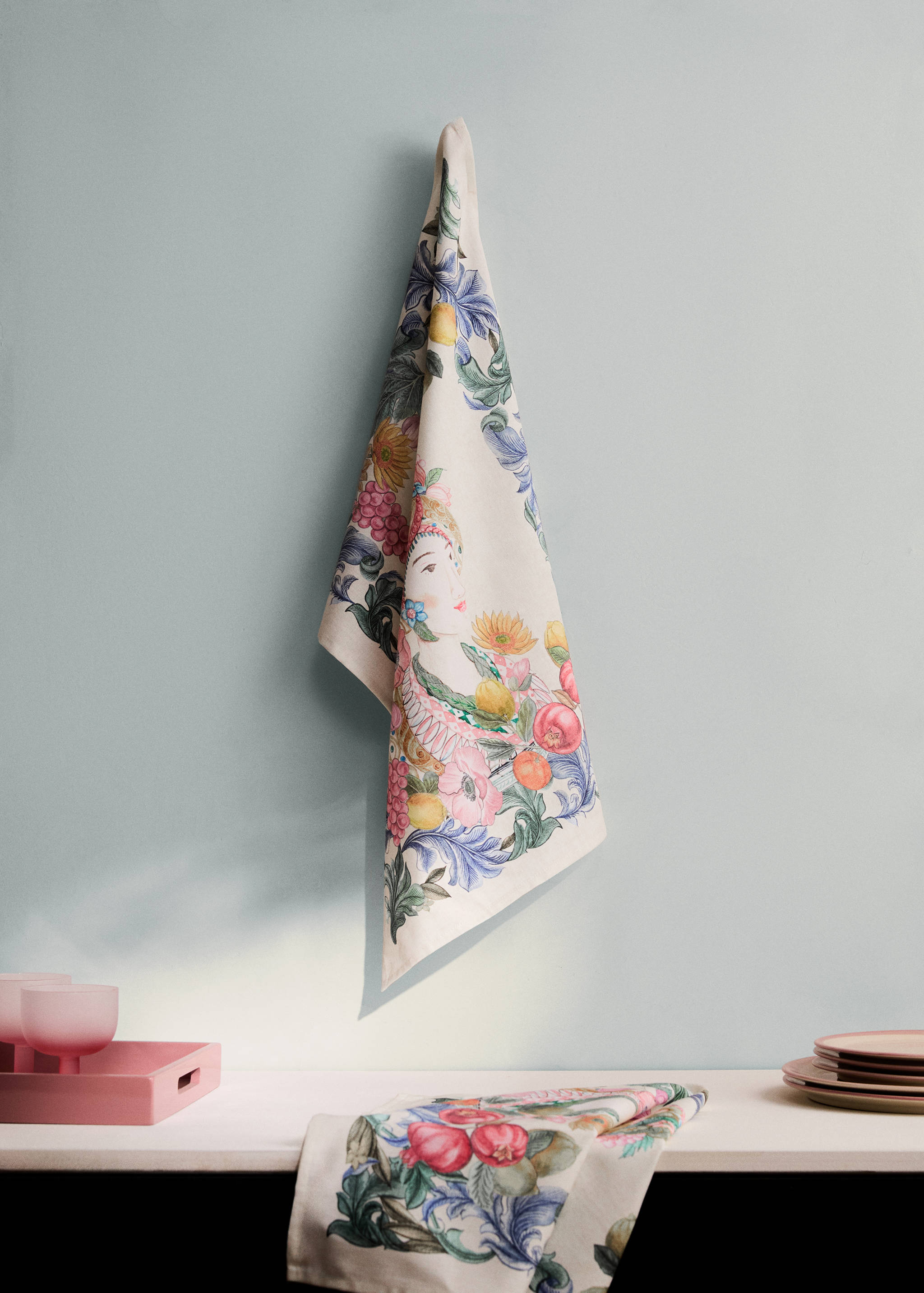 Fruit print tea towels - General plane