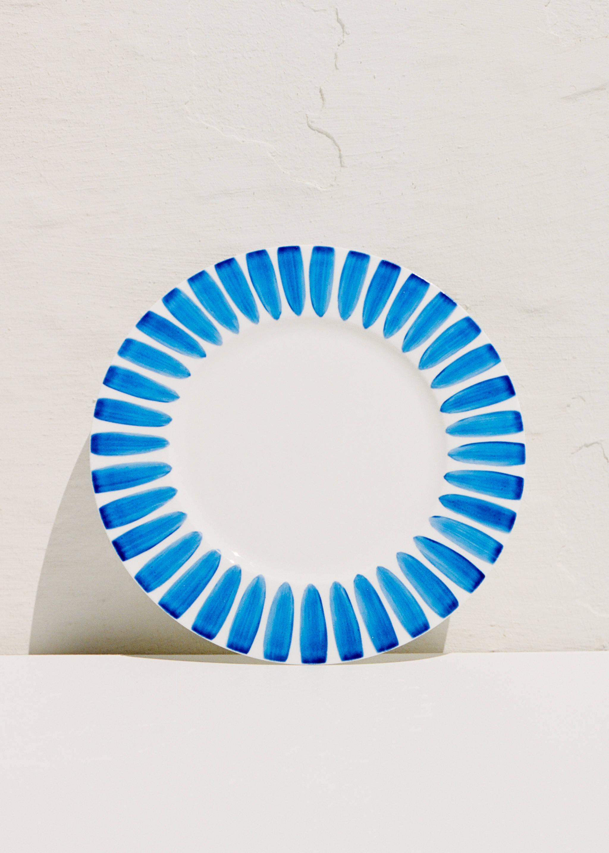 Flacher Teller Bonechina Pinselstriche - Detail des Artikels 5