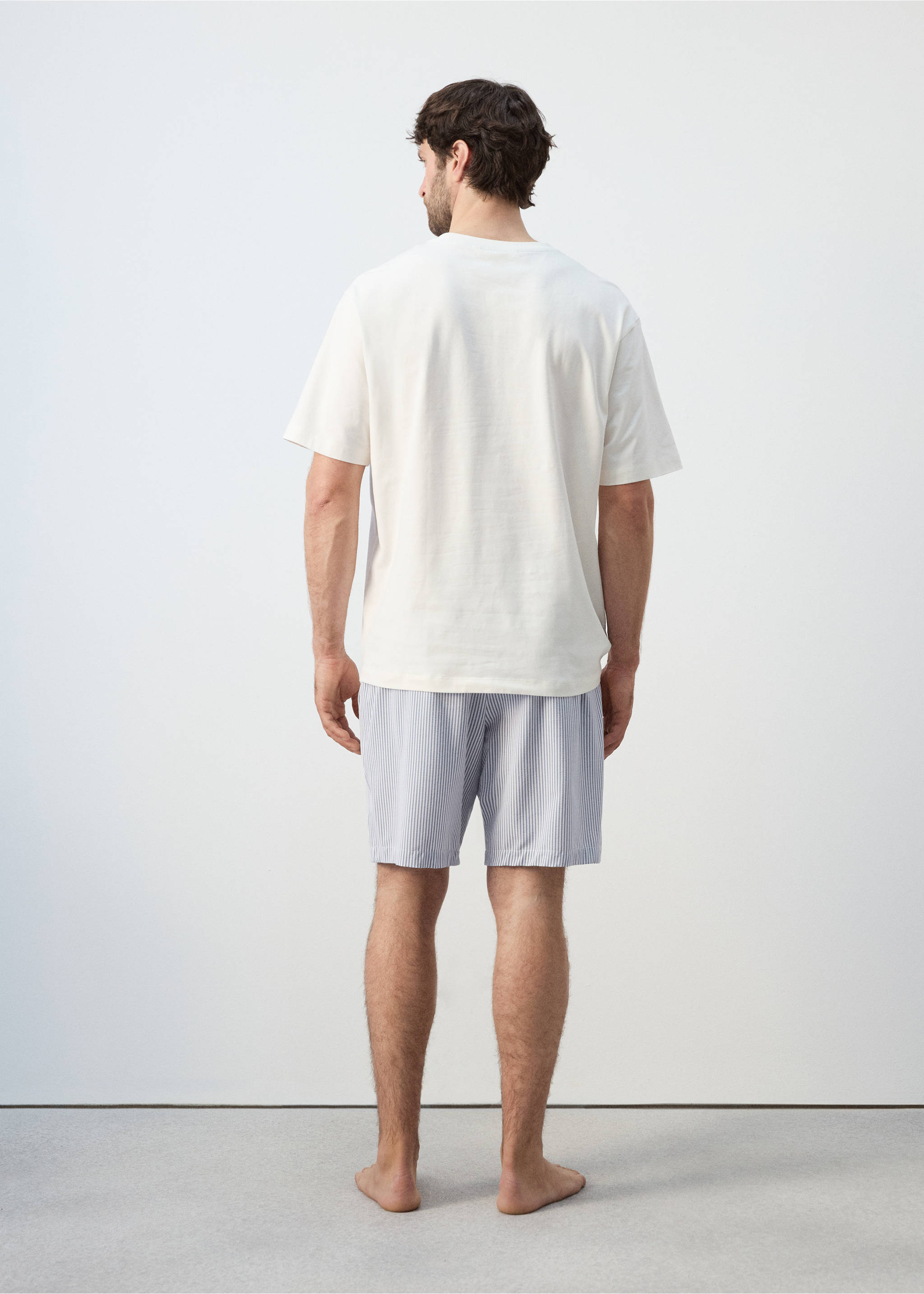 Pack pijama corto combinado - Reverso del artículo, Azul. Ref: 27041511-00.