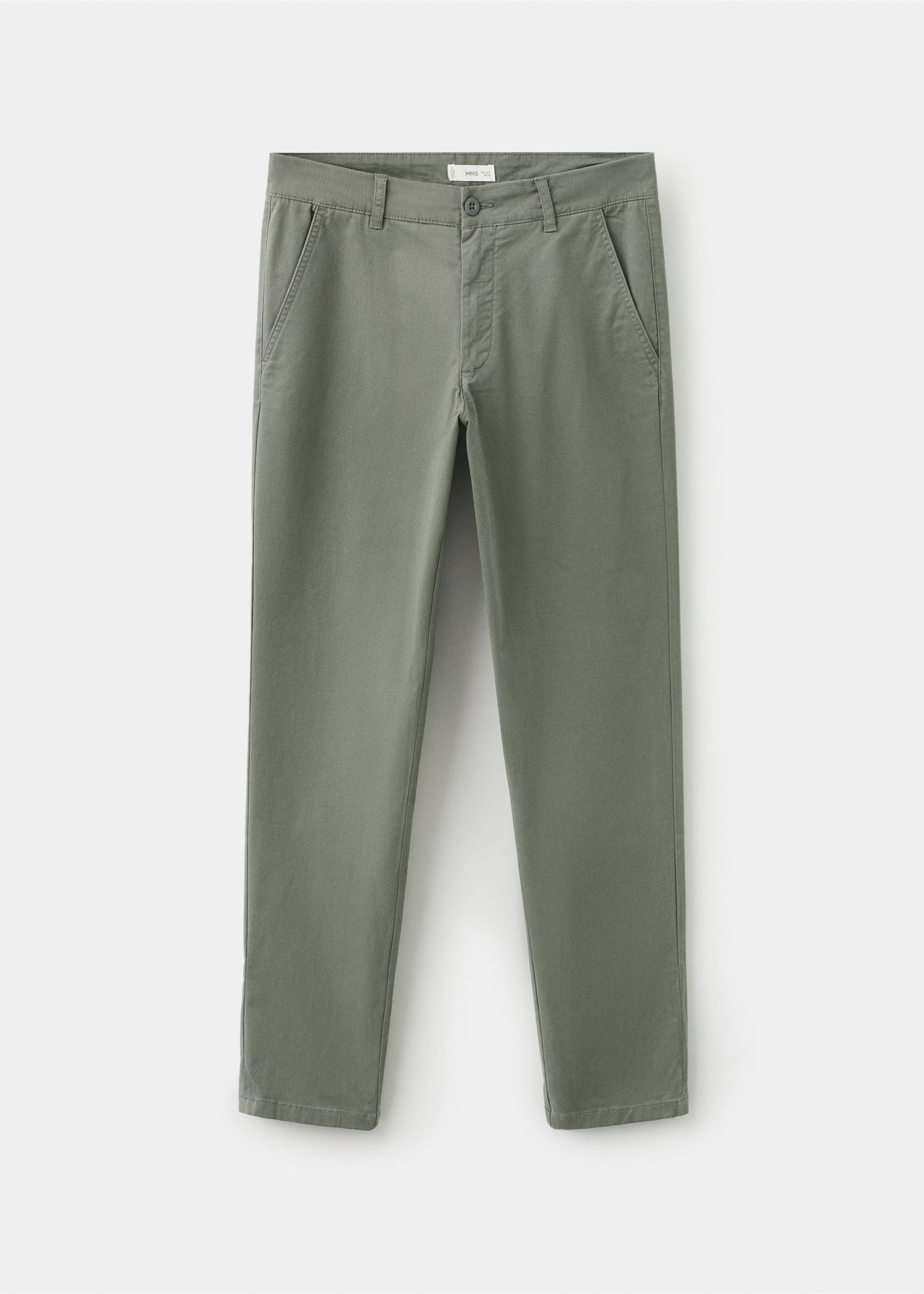 Pantalón chino liso - Artículo sin modelo, Khaki. Ref: 27041512-00.