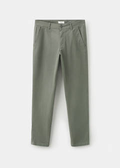 Plain chino trousers — Khaki 3