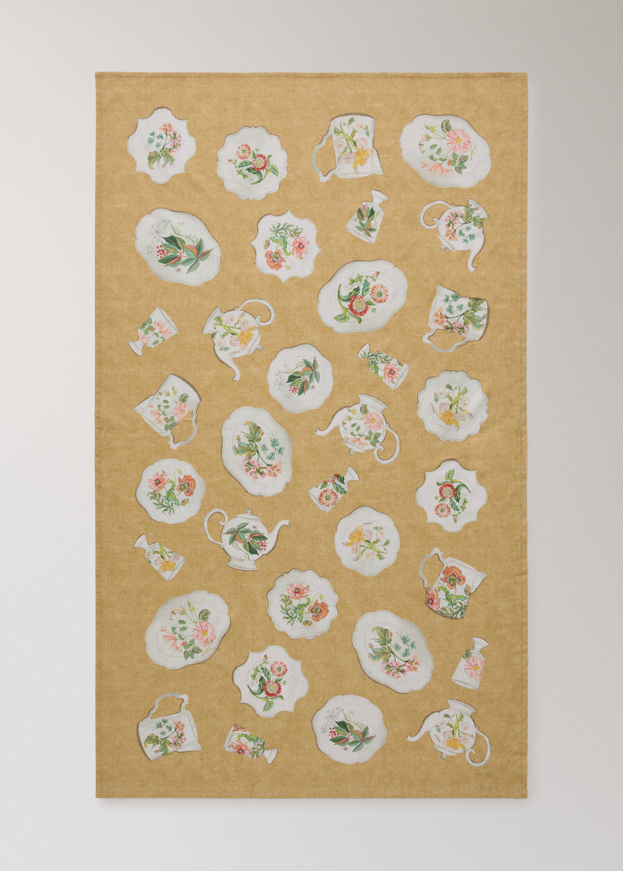 Nappe en coton éléments porcelaine vintage 6 à 8 convives - Détail de l'article 4