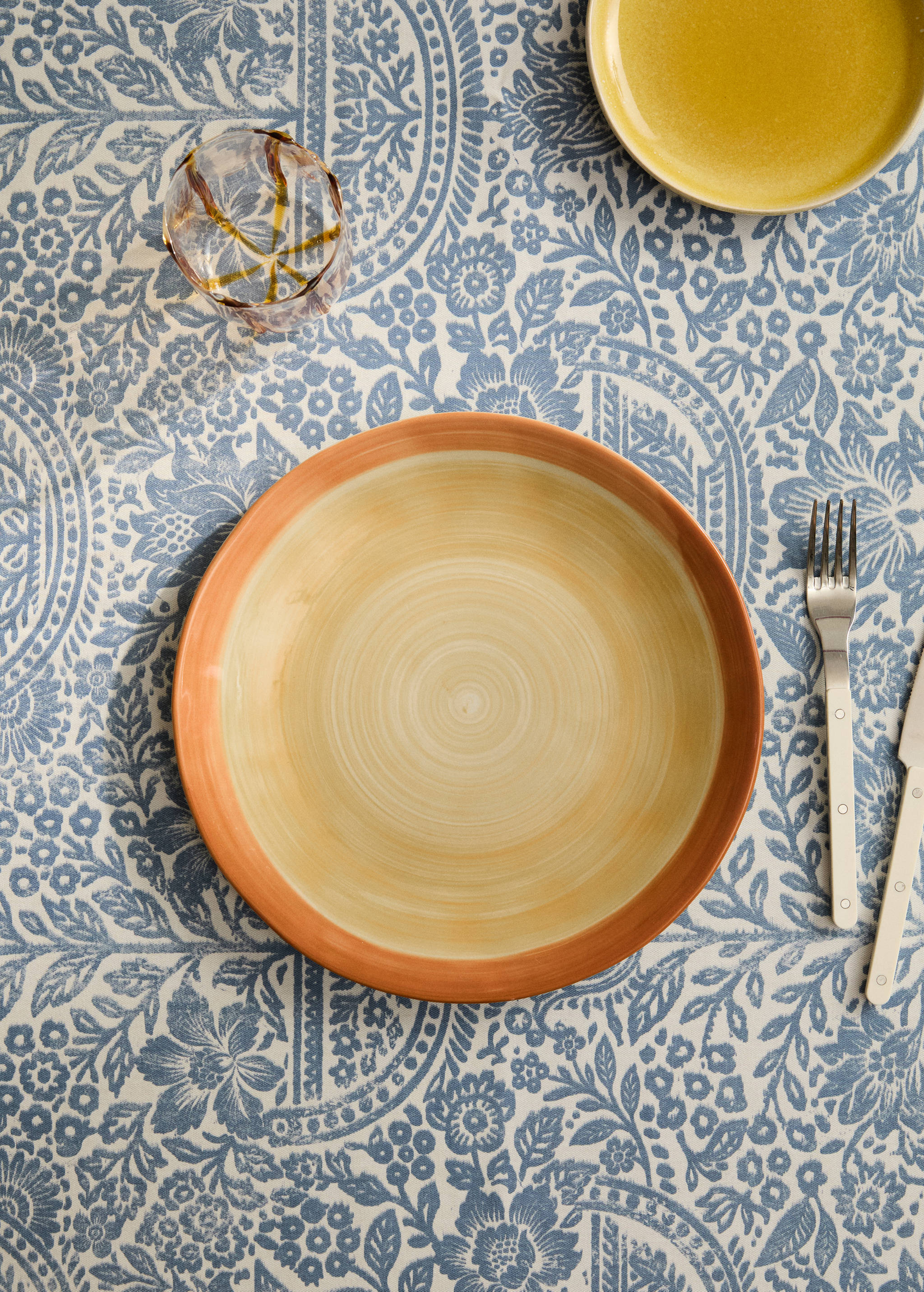 Spin wash stoneware flat plate - General plane