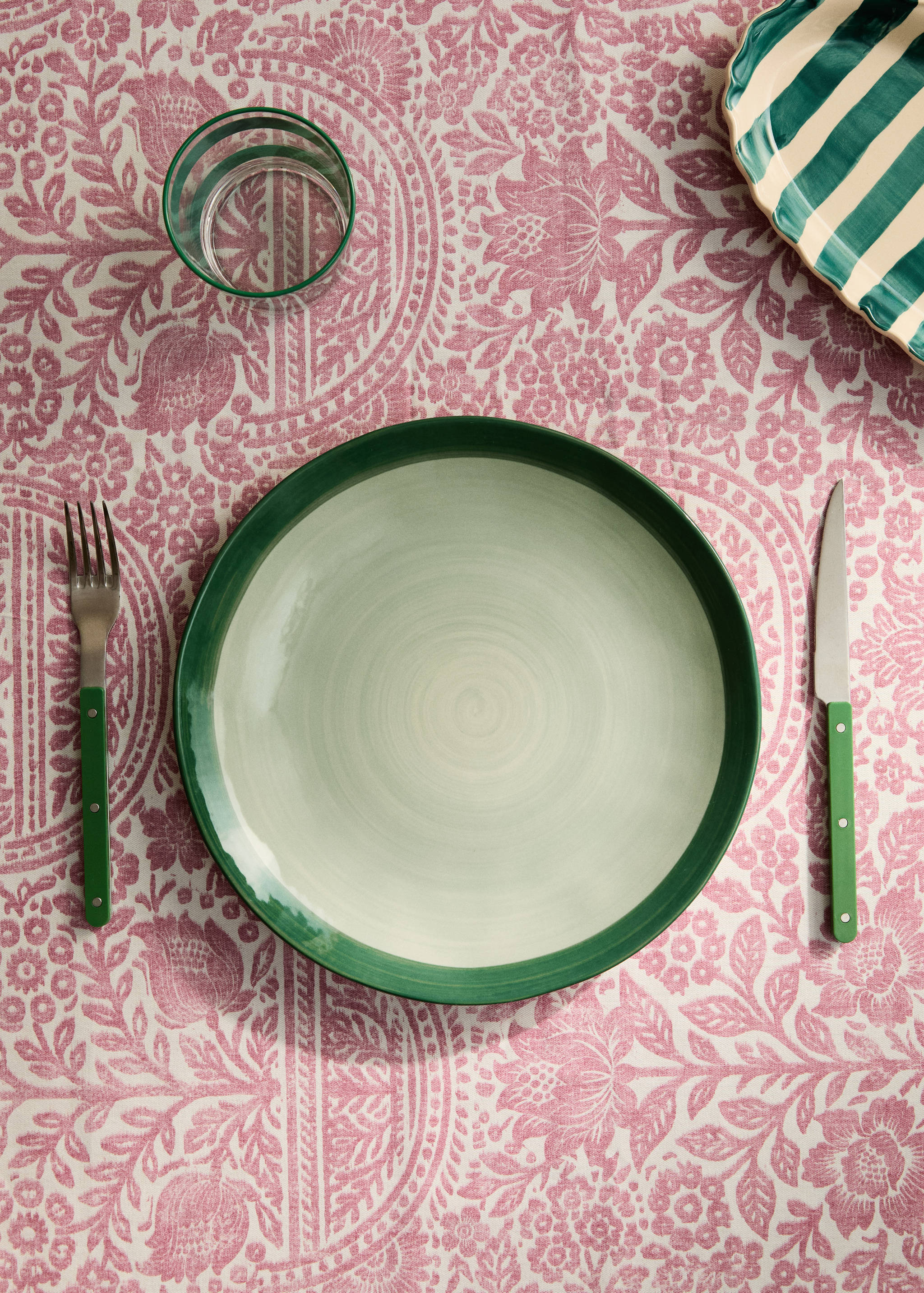 Spin wash stoneware flat plate - General plane