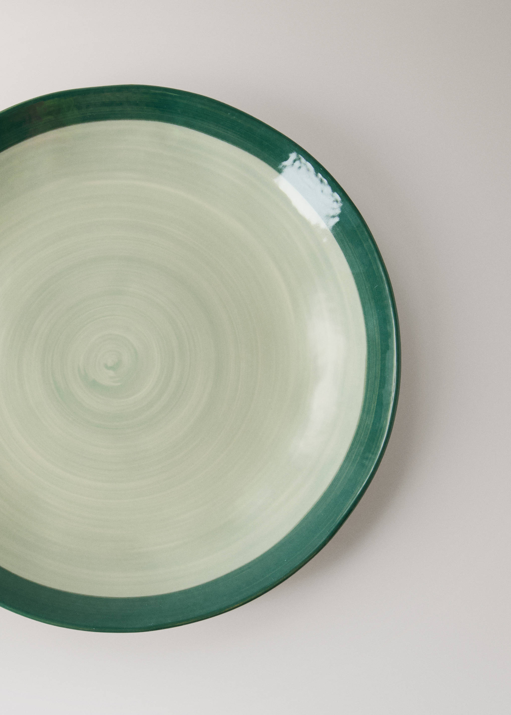 Spin wash stoneware flat plate - Details of the article 1