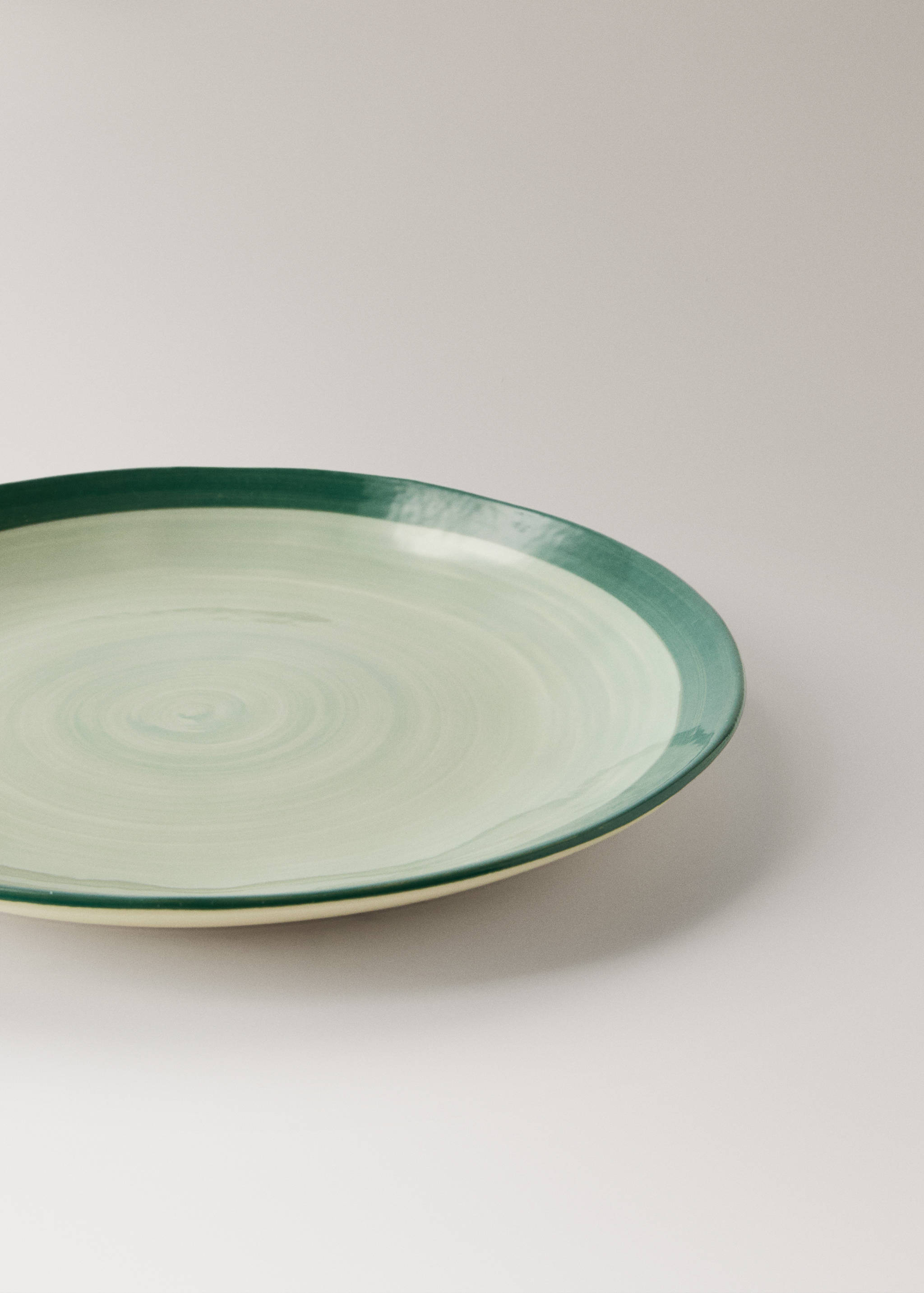 Spin wash stoneware flat plate - Details of the article 2
