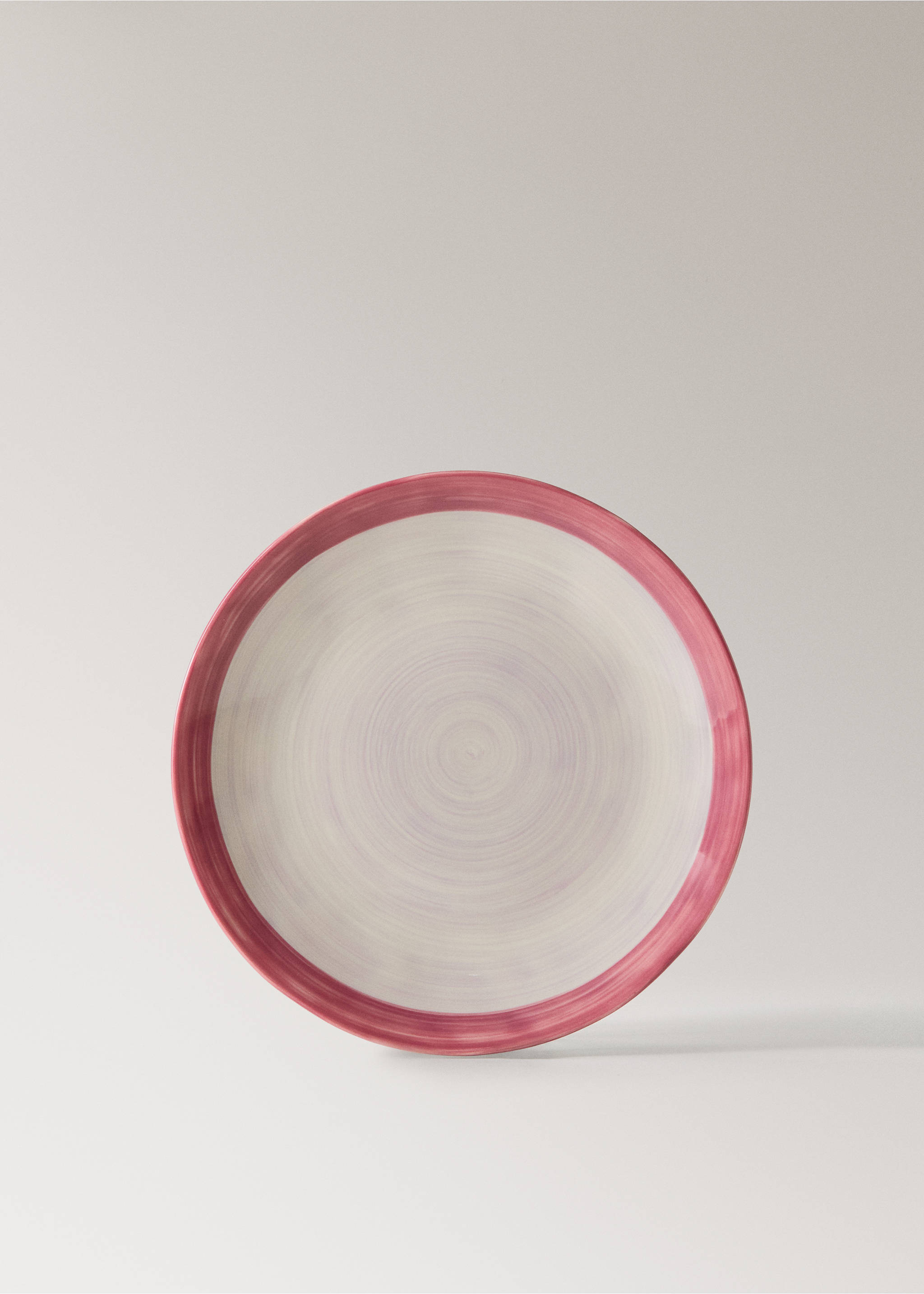 Spin wash stoneware flat plate - Article without model, Light/Pastel Purple. Ref: 27041524-00.