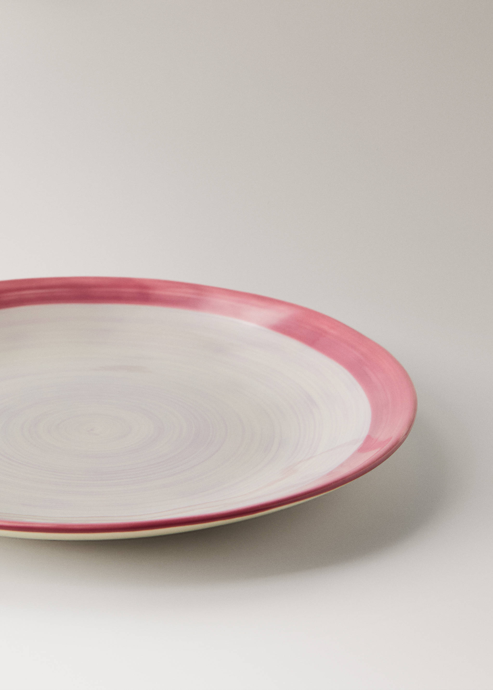 Spin wash stoneware flat plate - Details of the article 2