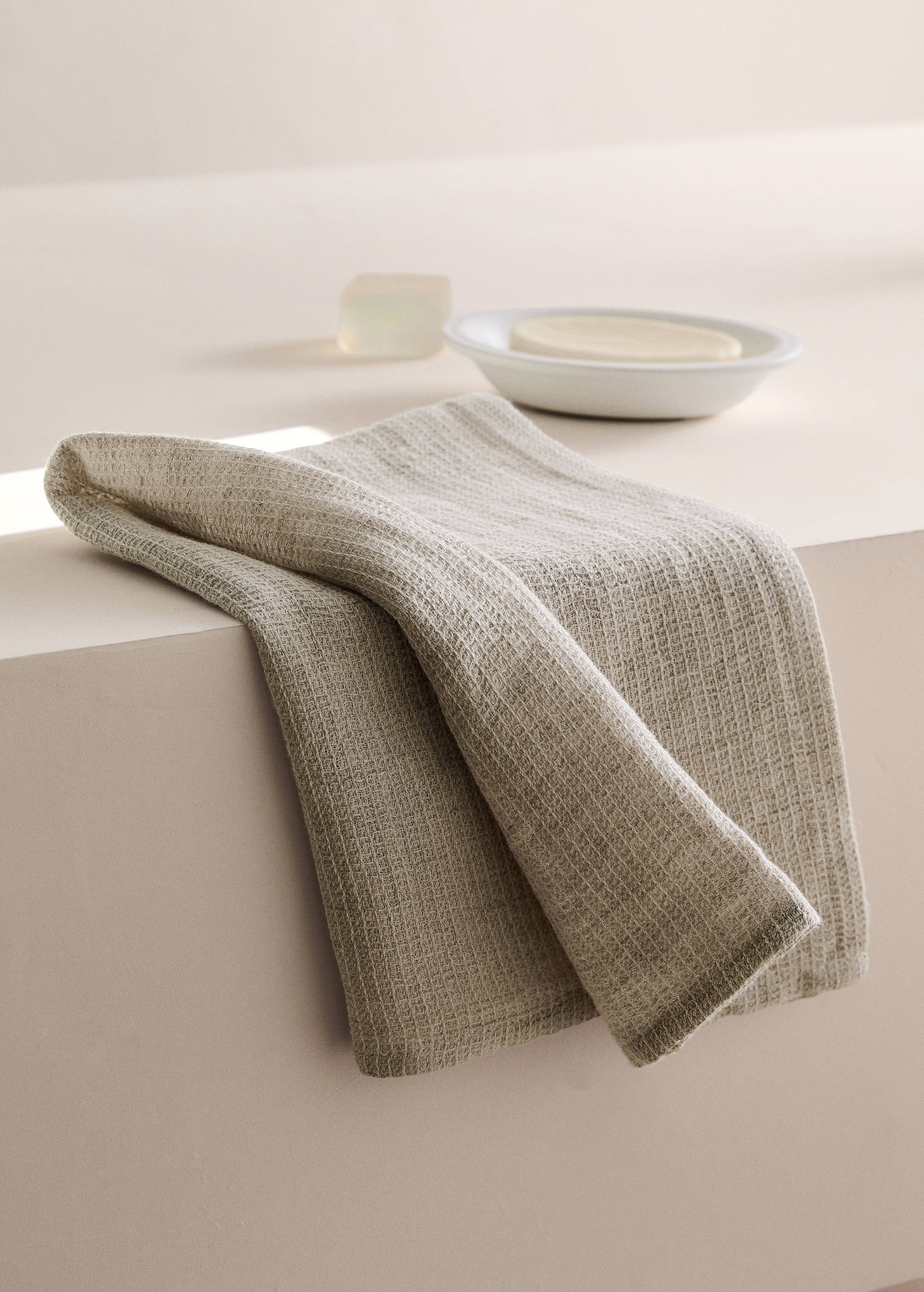 Gastendoekje met mini wafelstructuur - Overzichtstekening