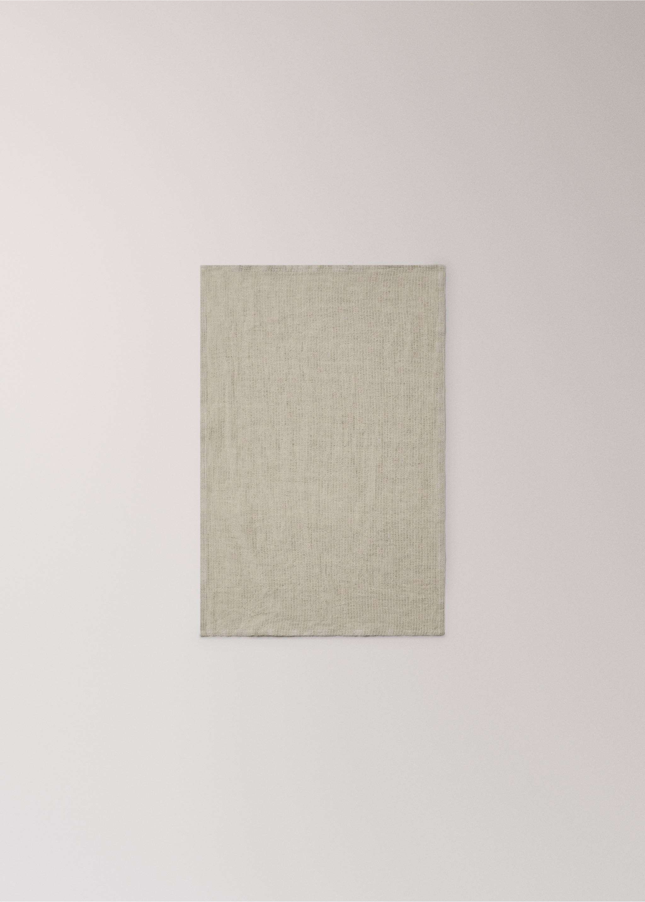 Mini waffle hand towel - Details of the article 3, Sand. Ref: 27041528-00.