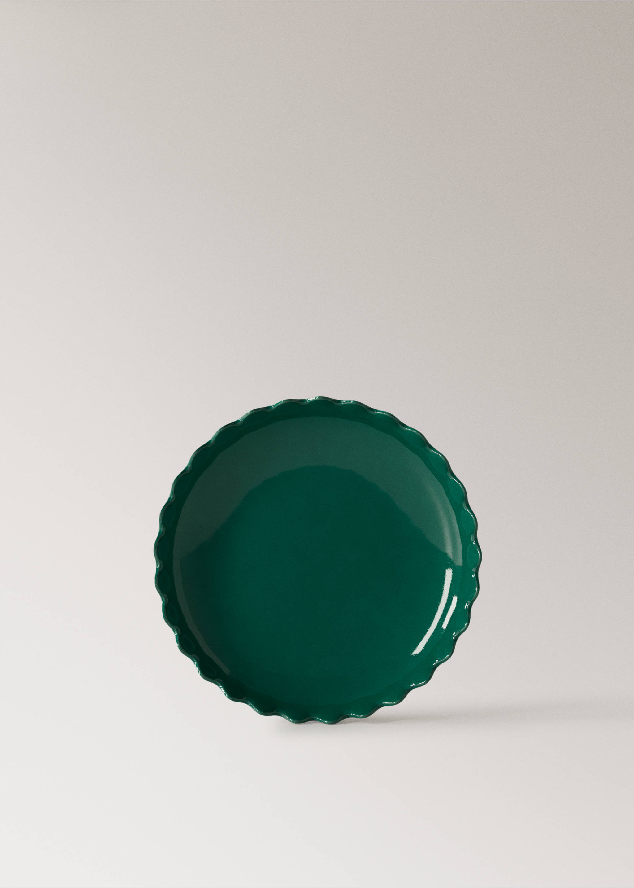 Schüssel aus Steingut mit Wellenmuster, Farbe - Artikel ohne Model, Petrolblau. Ref: 27041530-00.