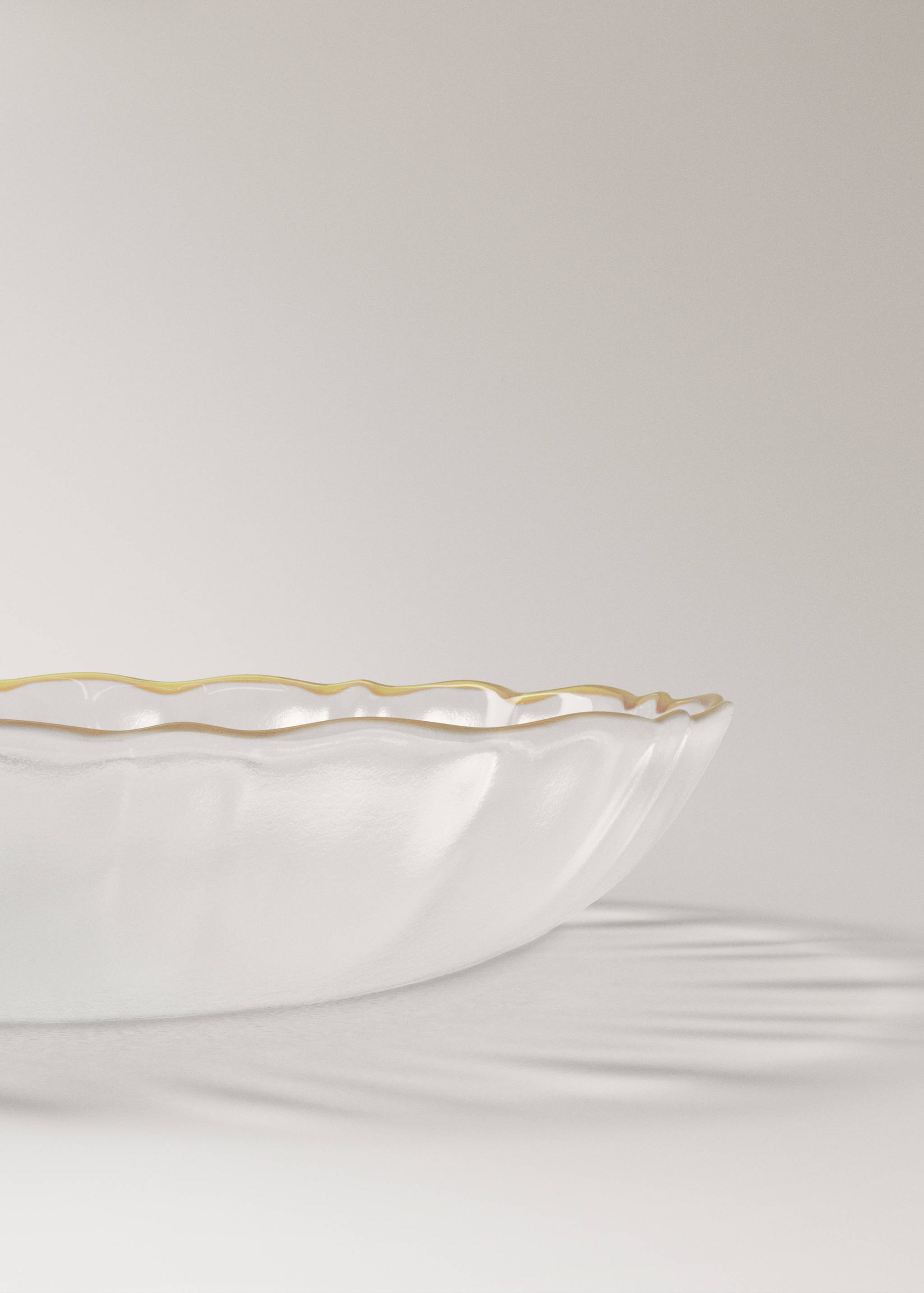 Schale aus Glas mit Kontrastdetail - Detail des Artikels 2