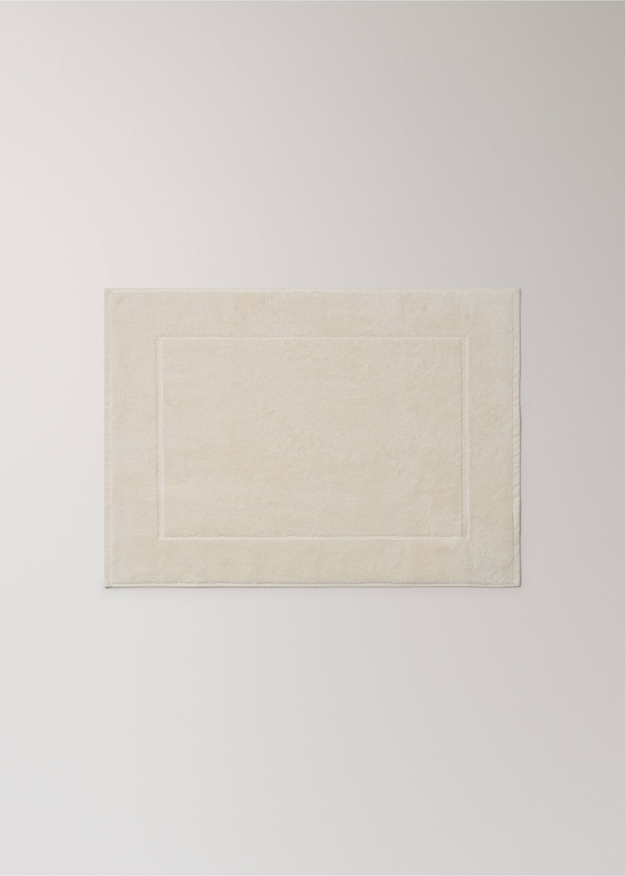 Cotton bath mat - Article without model, Vanilla. Ref: 27041532-00.