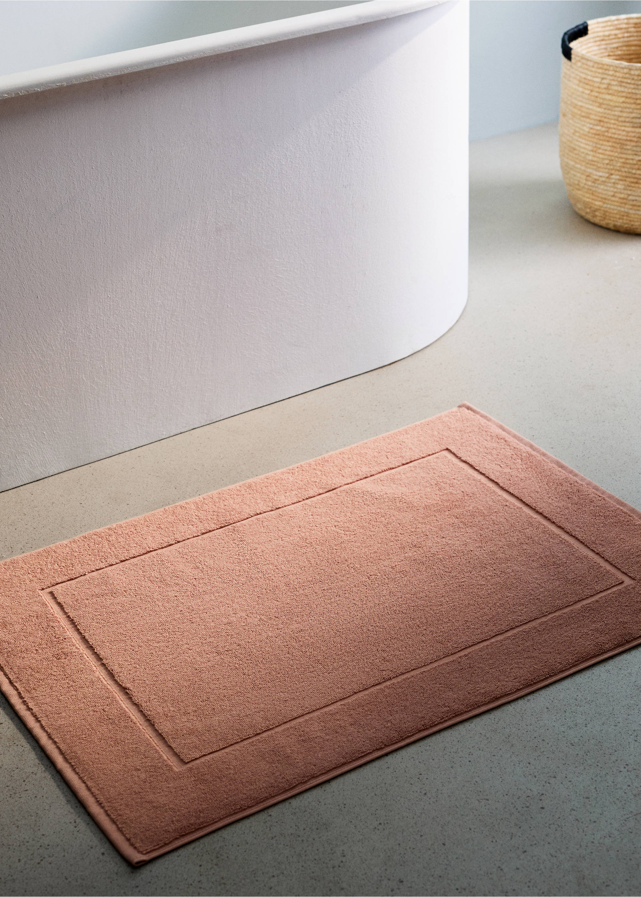 Cotton bath mat - General plane, Nude. Ref: 27041532-00.