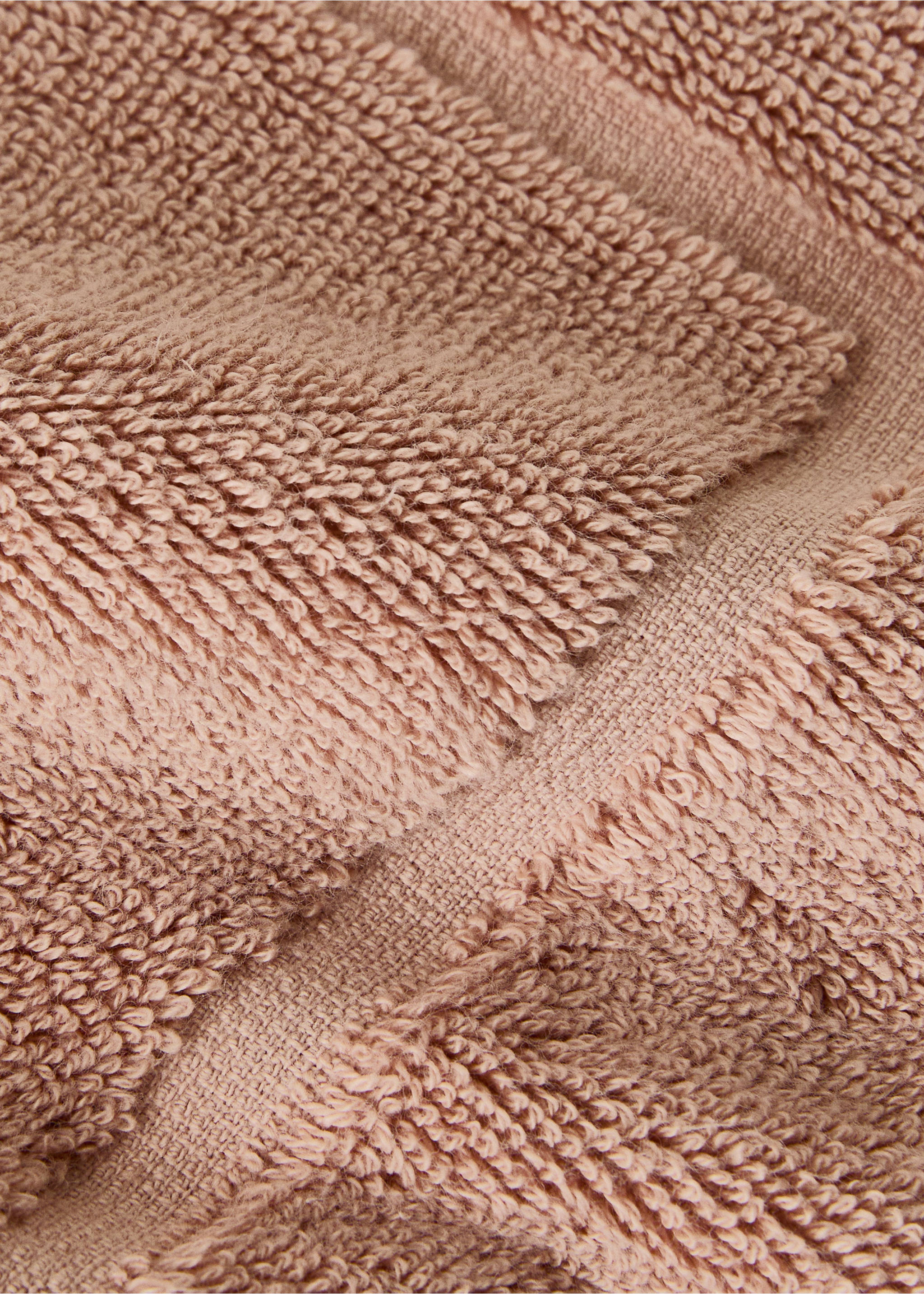 Cotton bath mat - Details of the article 1, Nude. Ref: 27041532-00.