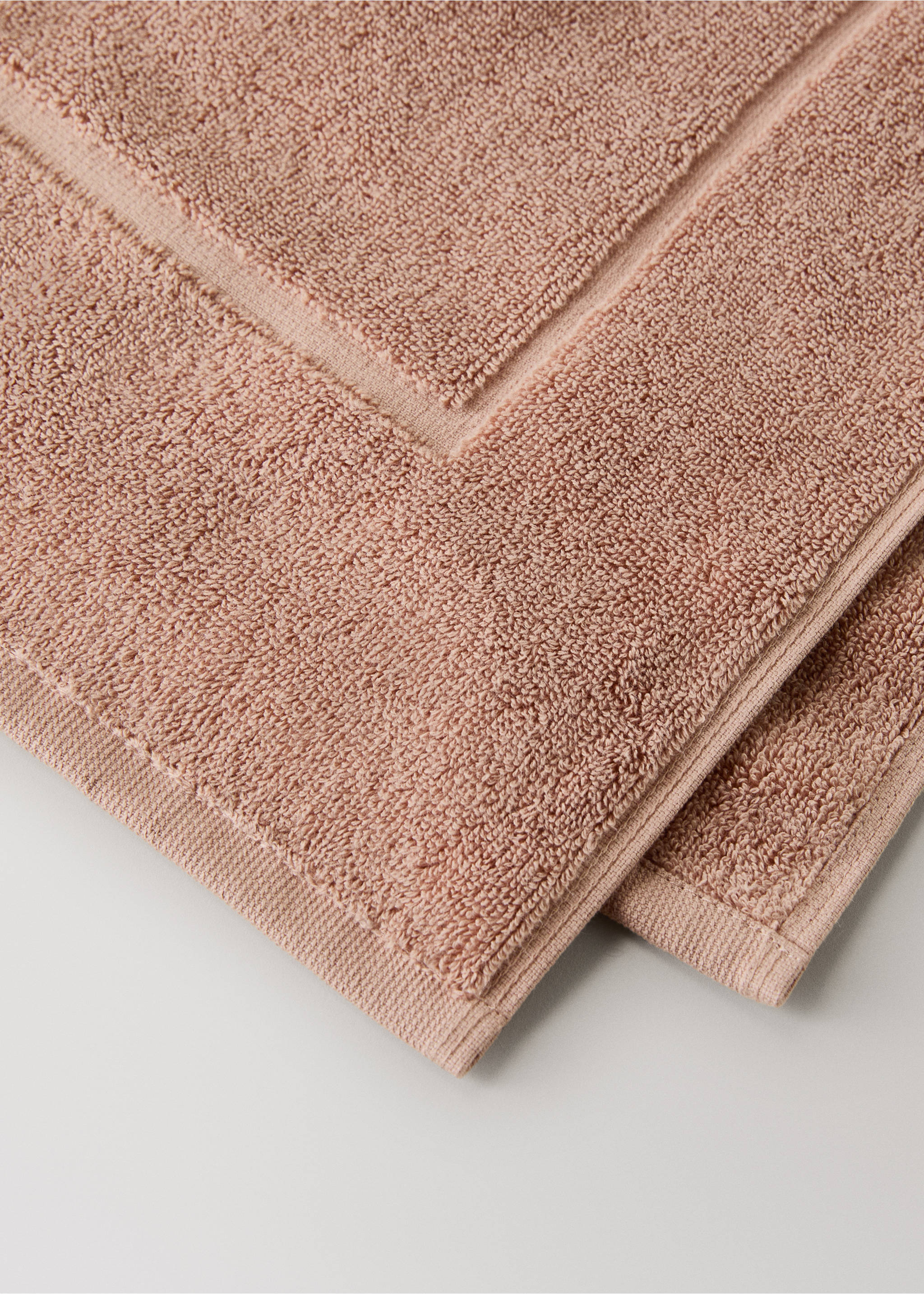 Cotton bath mat - Details of the article 2, Nude. Ref: 27041532-00.