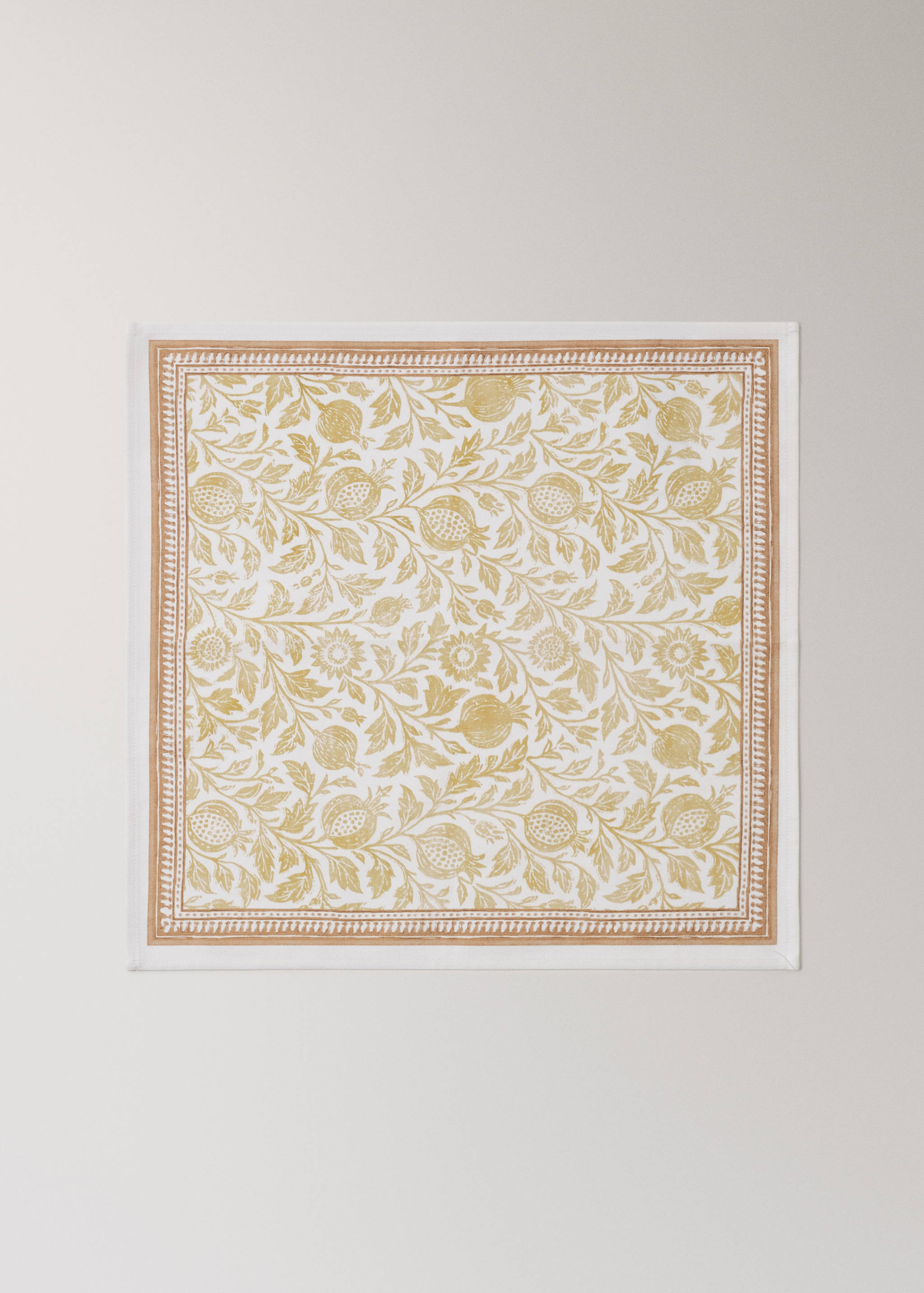 Block print style cotton napkins - Article without model