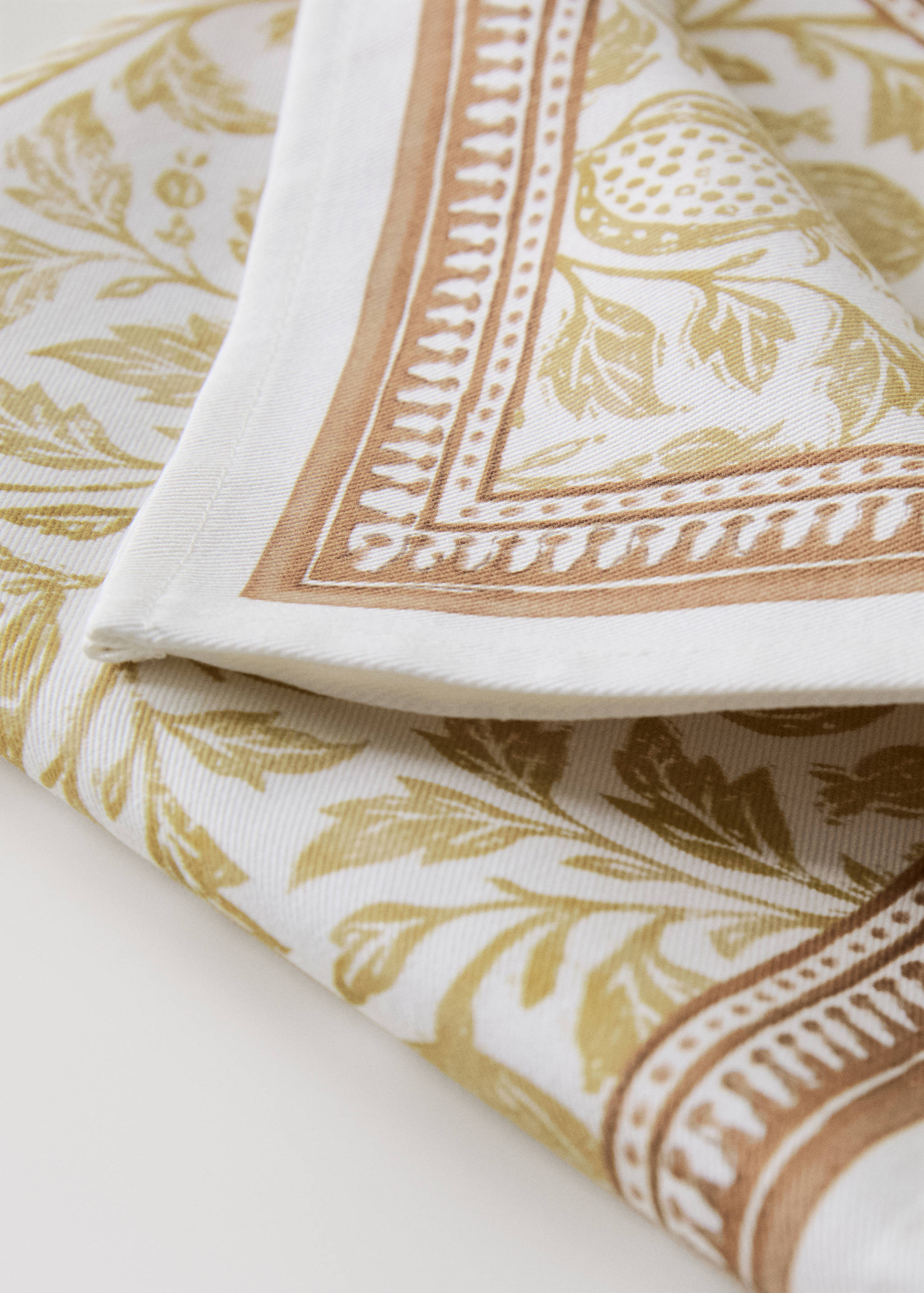 Block print style cotton napkins - Details of the article 2