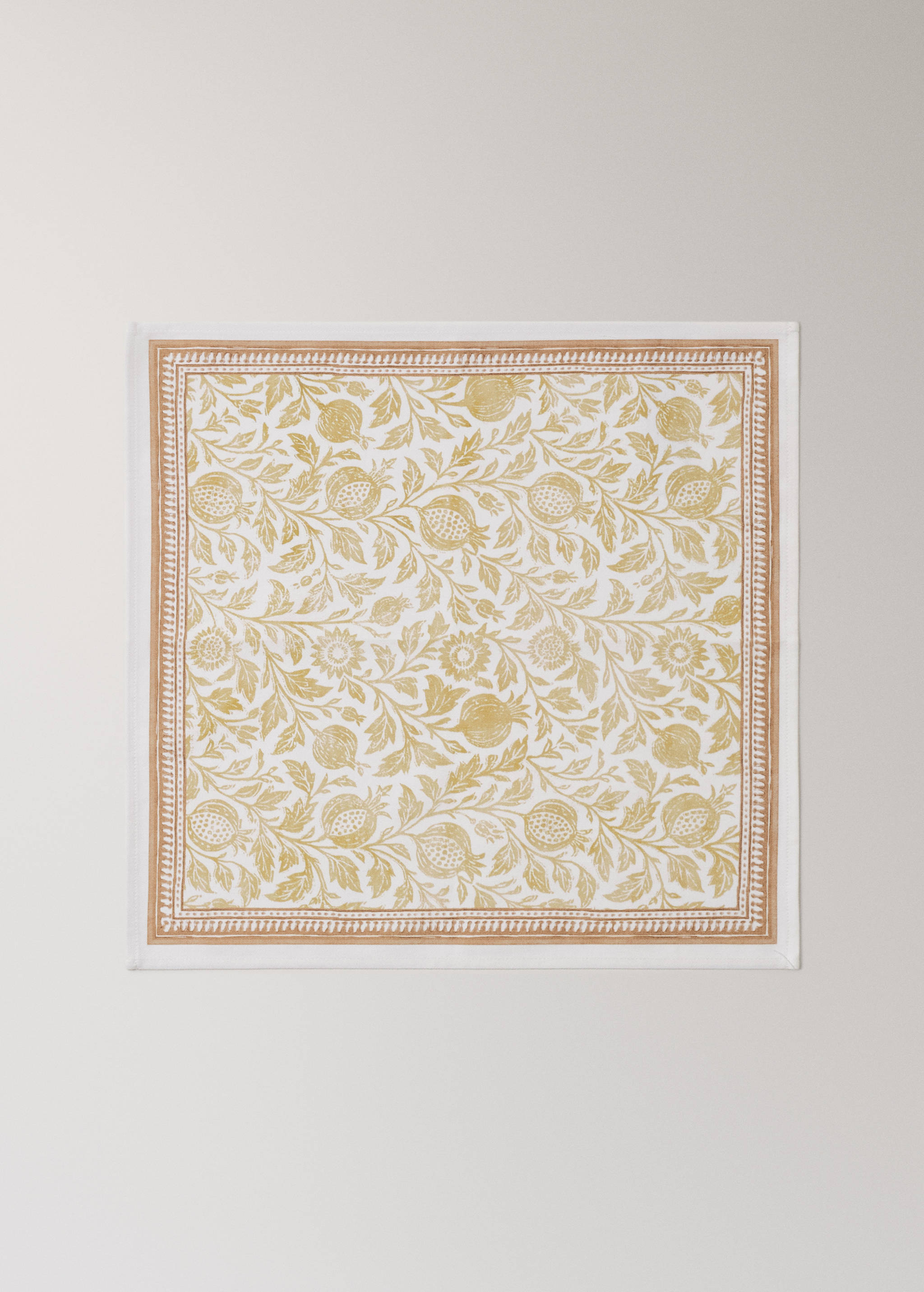 Block print style cotton napkins - Article without model