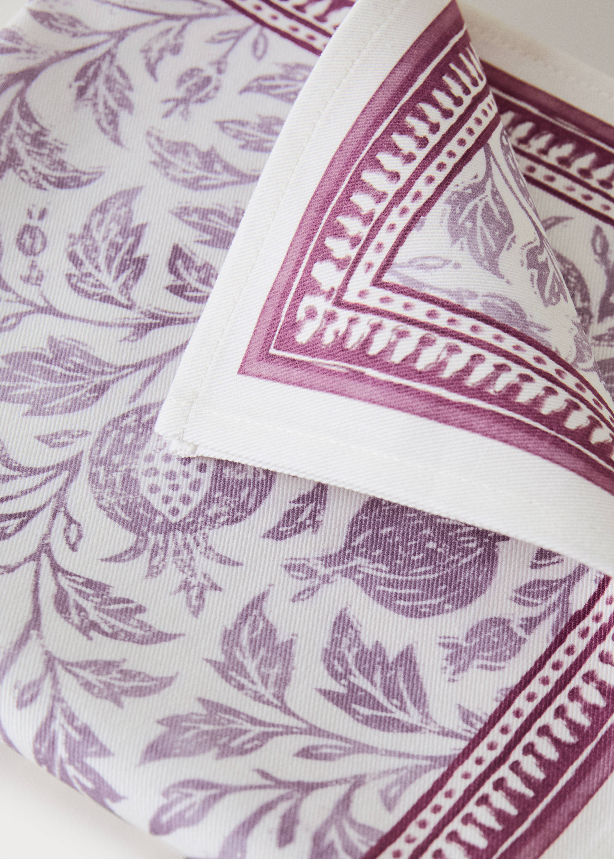 Block print style cotton napkins - Details of the article 2
