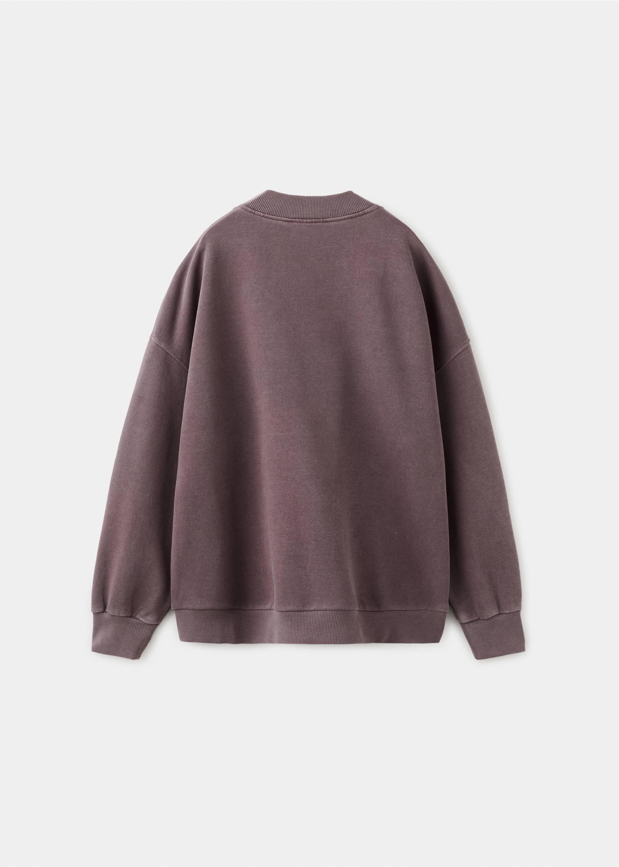 Tiger-print sweatshirt - Reverse of the article, Chocolate. Ref: 27041536-00.