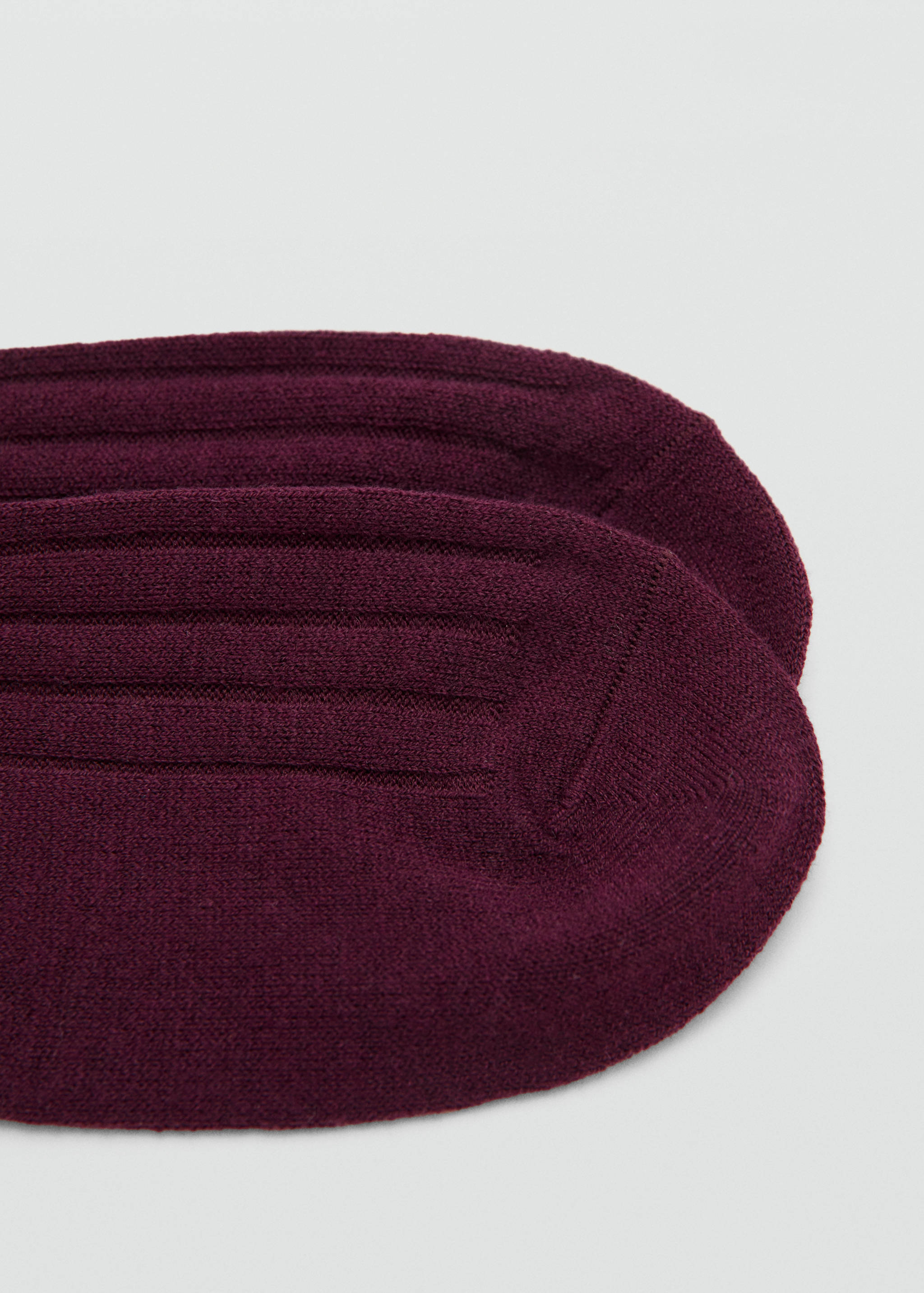 Ribbed wool blend socks - Medium plane