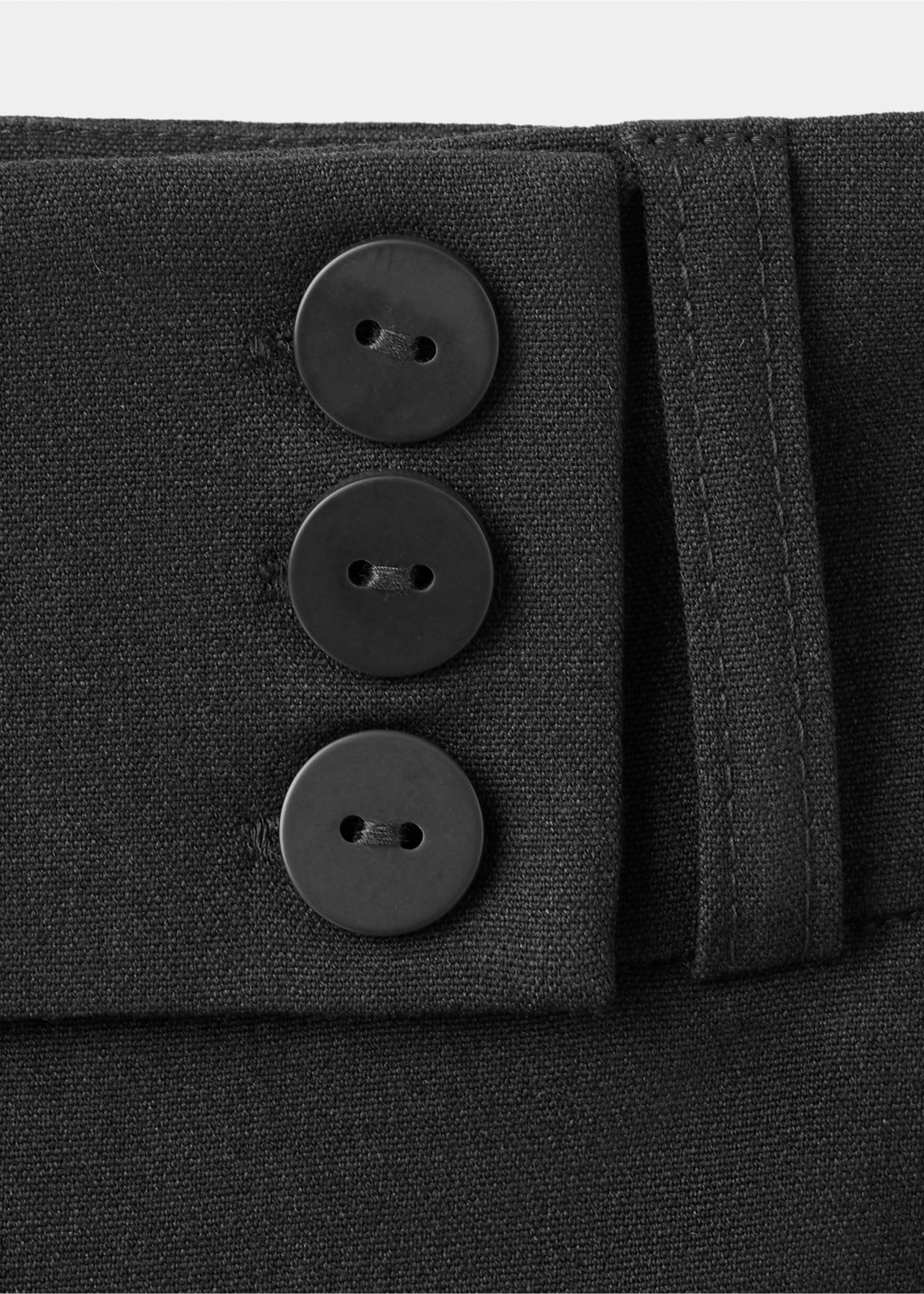 Straight-fit suit trousers - Details of the article 0, Dark Heather Grey. Ref: 27041540-00.