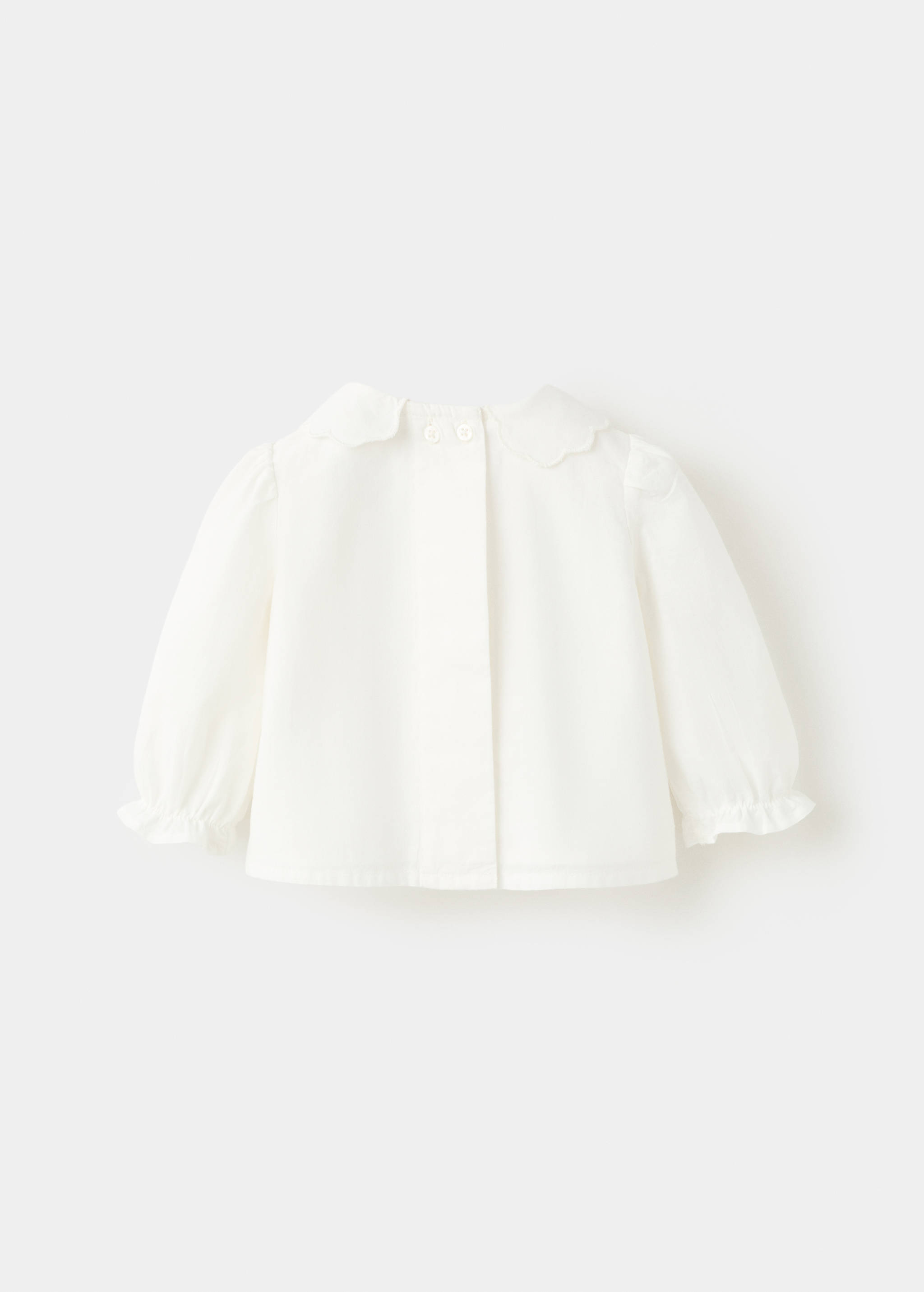 Blusa bordada detalles festoneados - Reverso del artículo