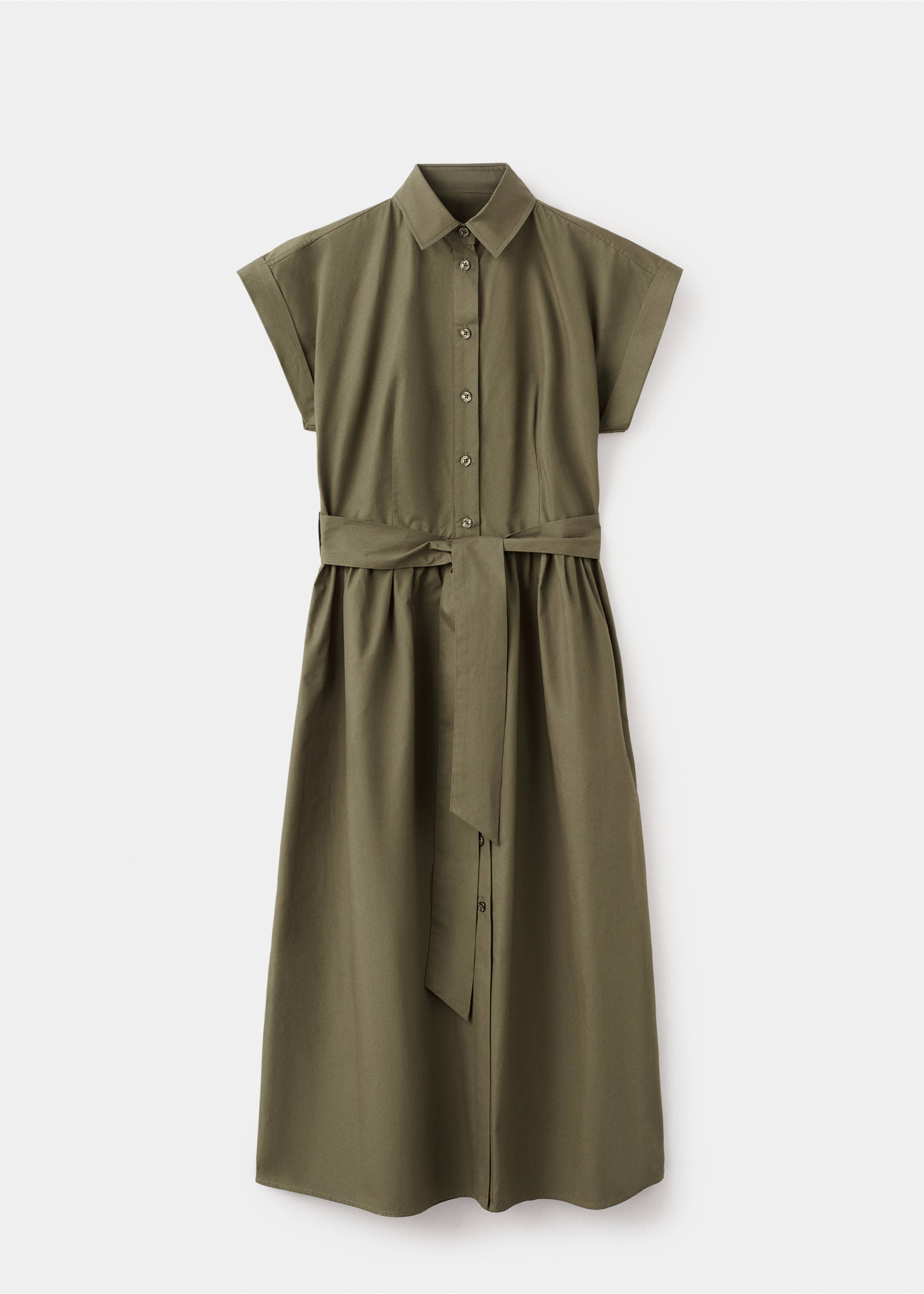 Belt shirt dress - Article without model, Khaki. Ref: 27042538-00.