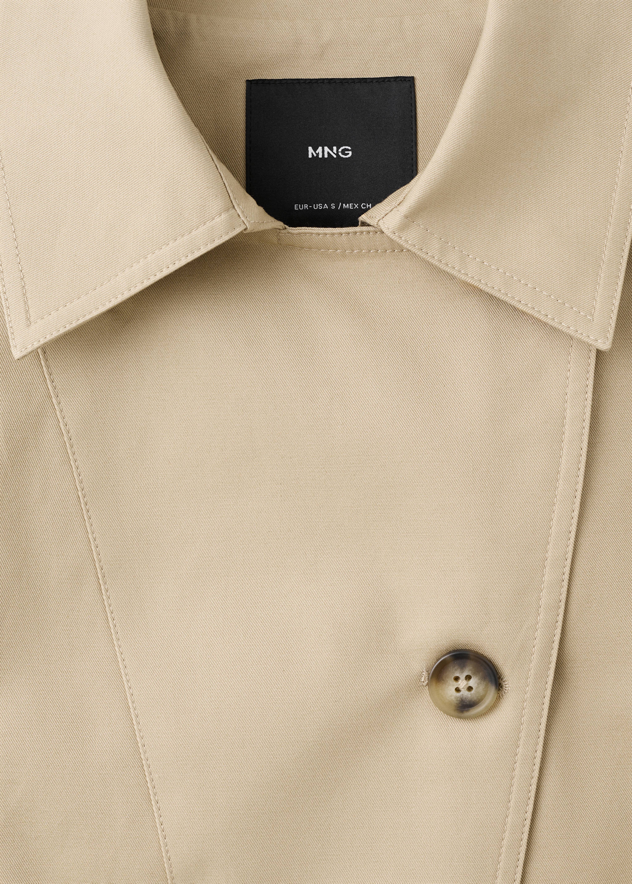 Укороченный двубортный тренч - Деталь изделия 8