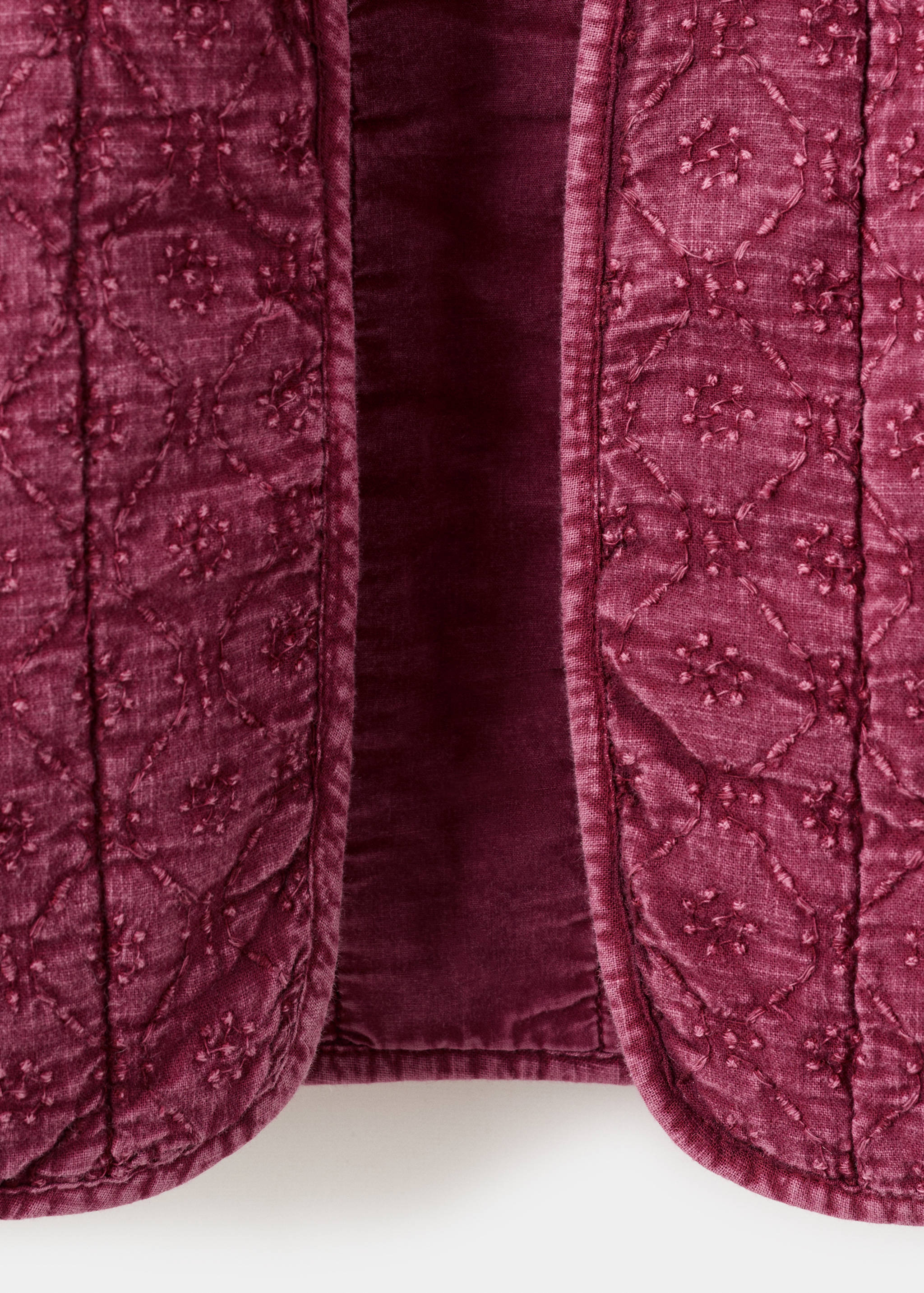 Embroidered quilted gilet - Details of the article 8