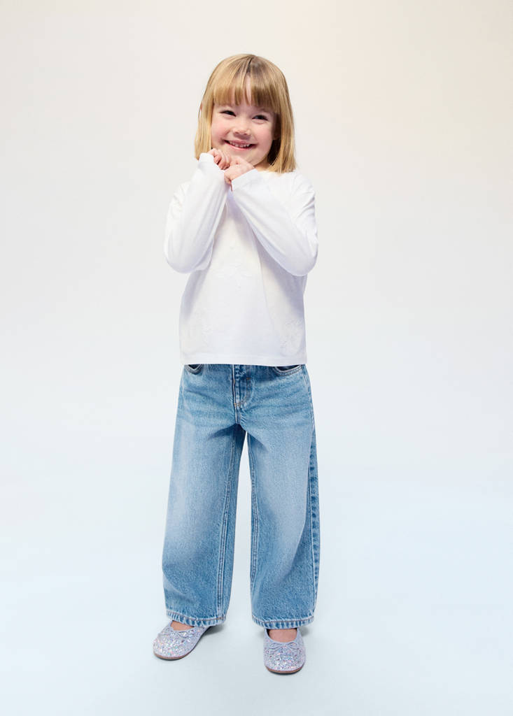 Jeans largos wide leg