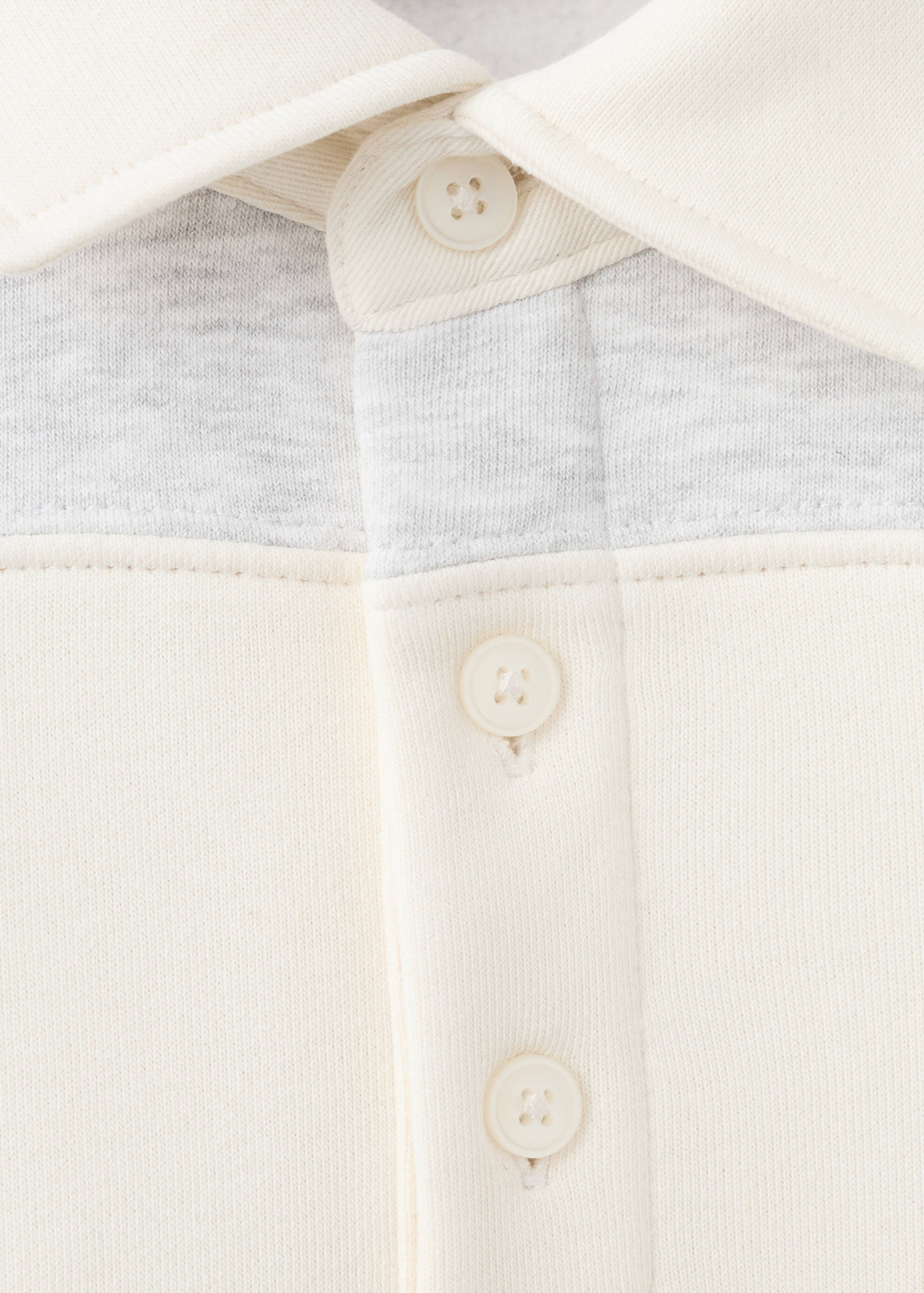 Свитшот-поло в полоску - Деталь изделия 8