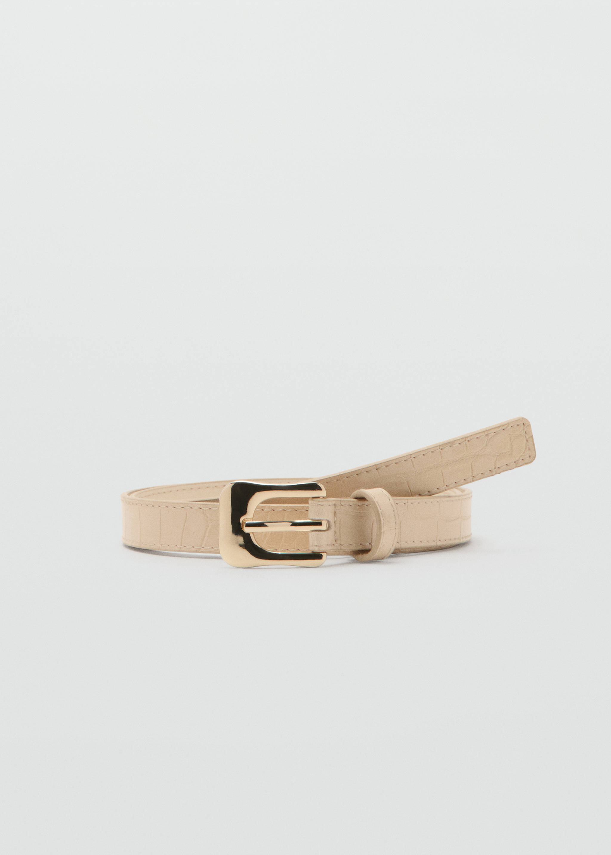Croco faux-leather belt - Article without model