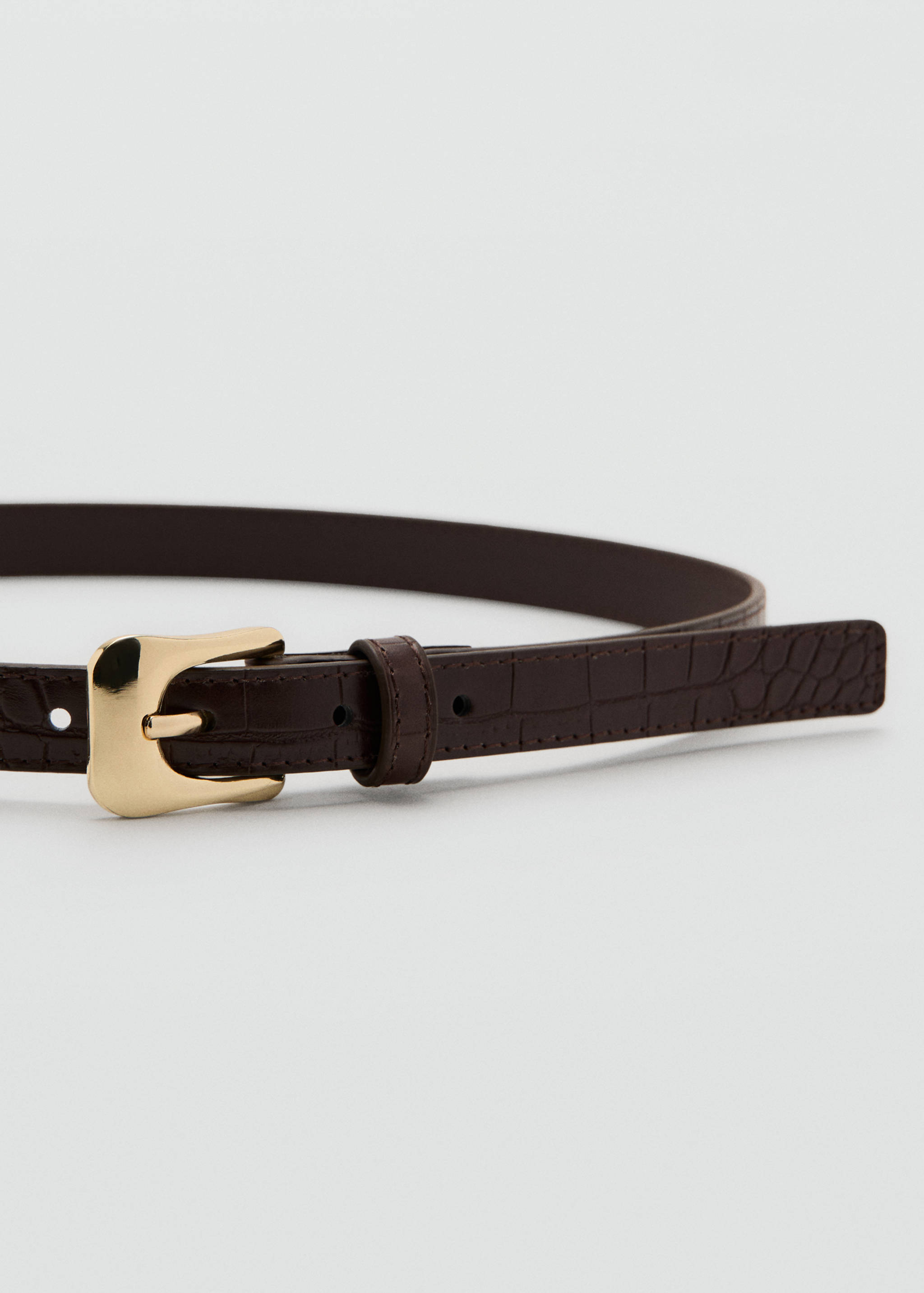 Croco faux-leather belt - Details of the article 1