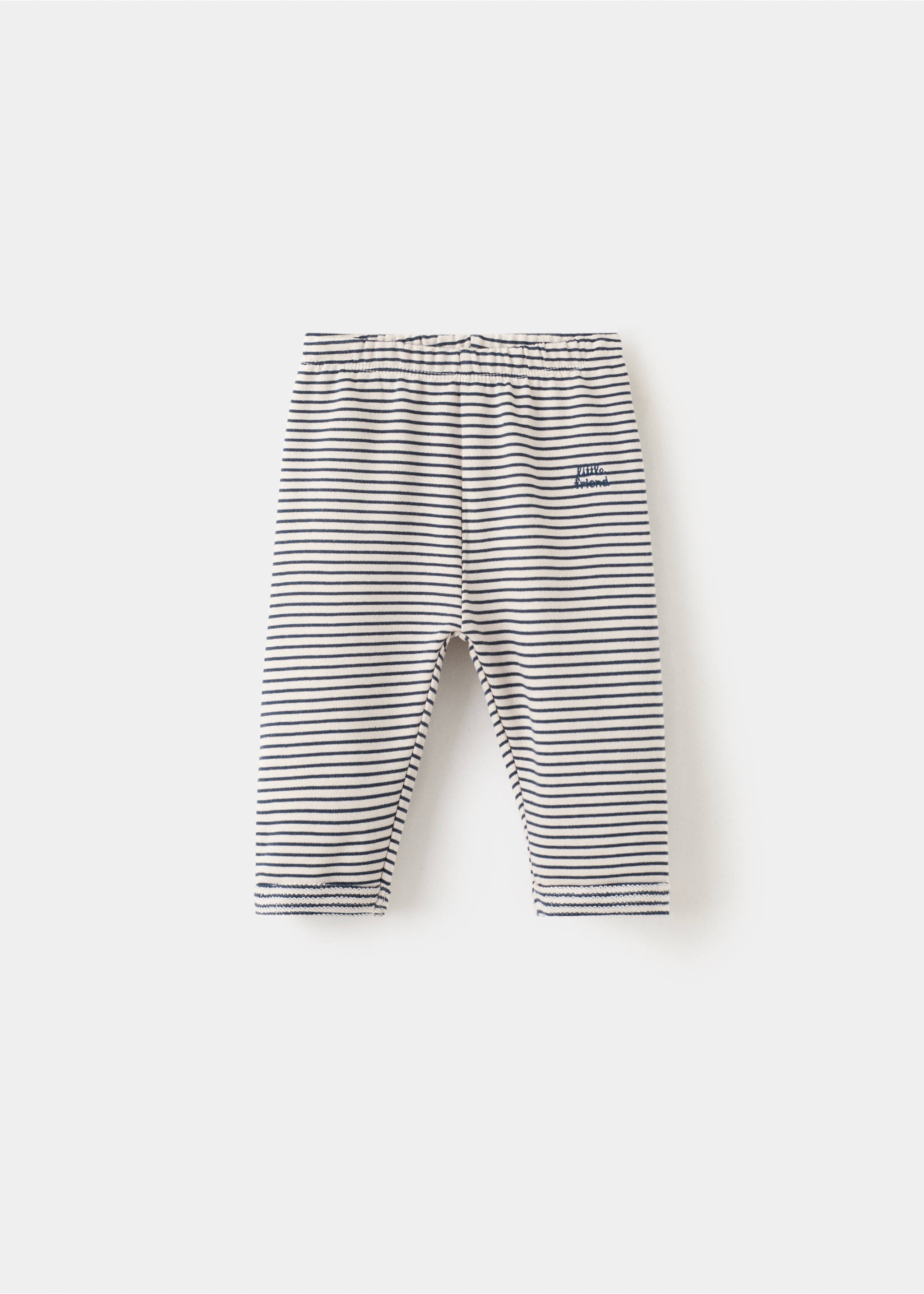 Striped cotton joggers - Article without model, Beige. Ref: 27042898-00.