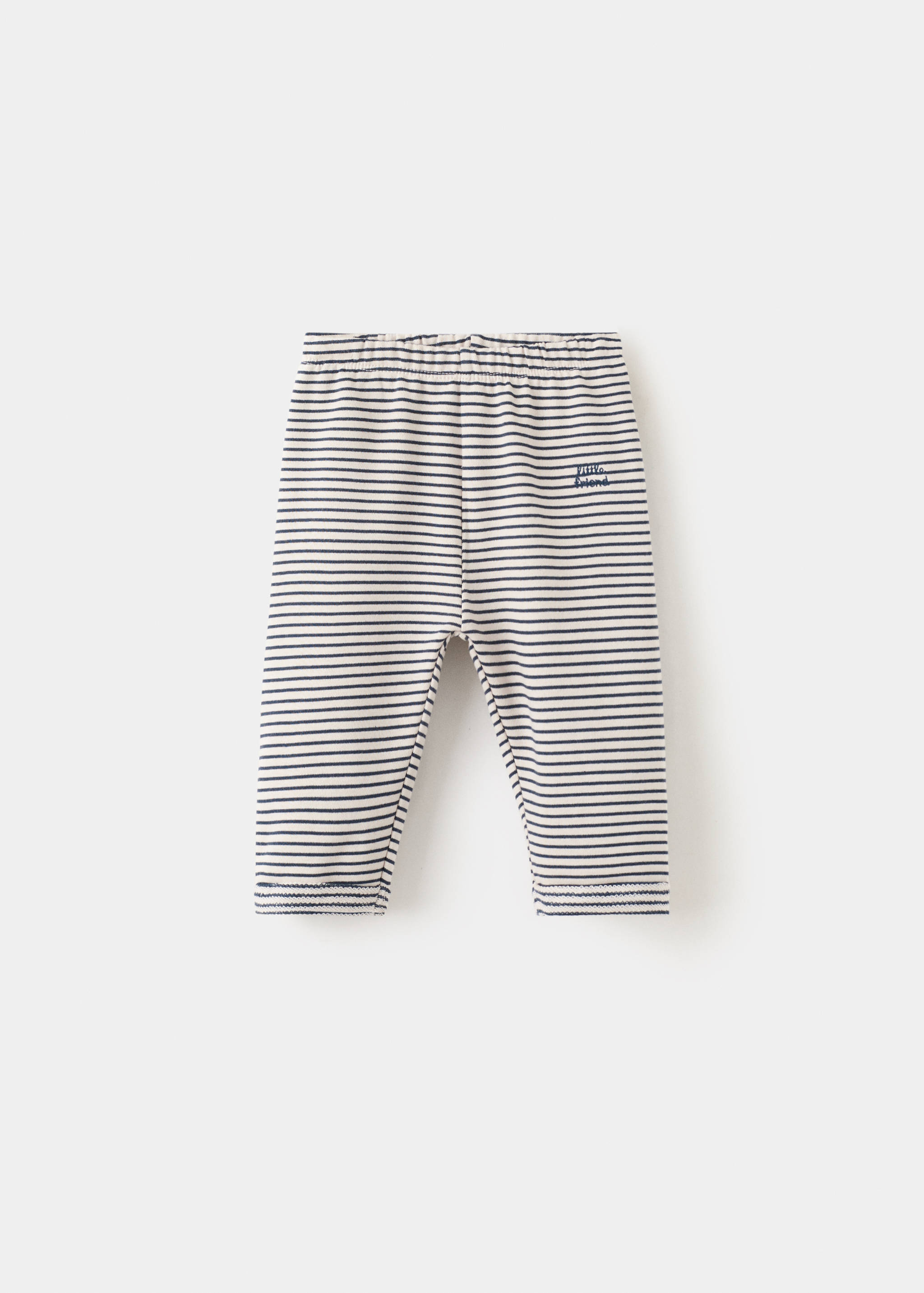 Striped cotton joggers - Article without model